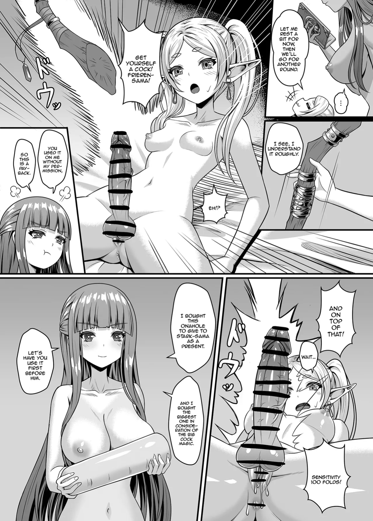 [TSFLAB (Tako Seijin)] Frieren no Kyokon Mahou | Frieren's Big Dick Magic (Sousou no Frieren)
