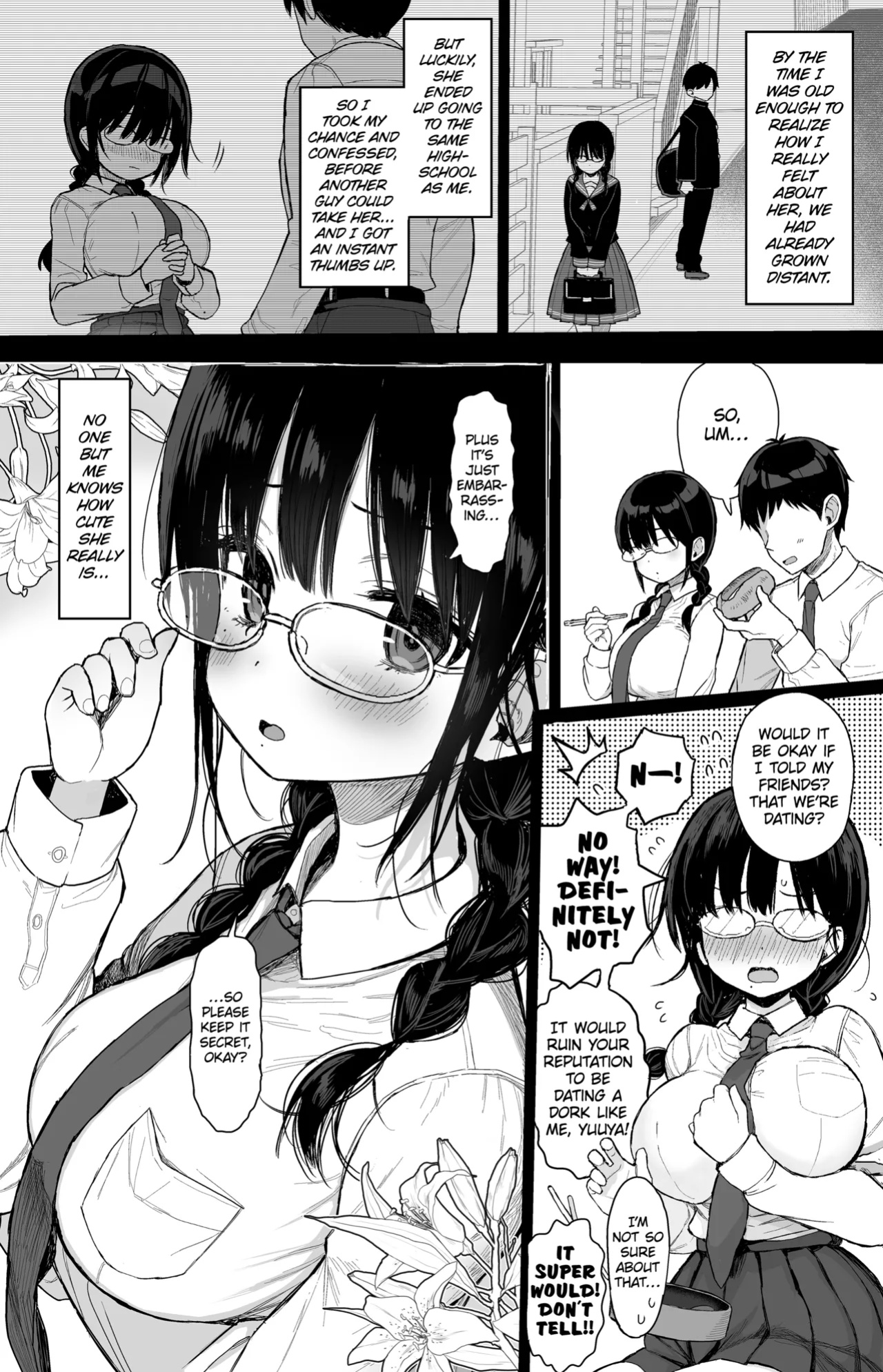 [micro page (Kuromotokun)] Hikaeme Kanojo wa Kobamenai | The Mild-Mannered Girlfriend Who Can't Resist + Omake [The Unseelie Court]