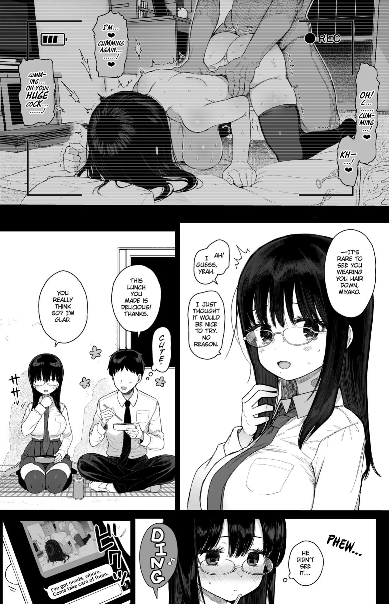[micro page (Kuromotokun)] Hikaeme Kanojo wa Kobamenai | The Mild-Mannered Girlfriend Who Can't Resist + Omake [The Unseelie Court]
