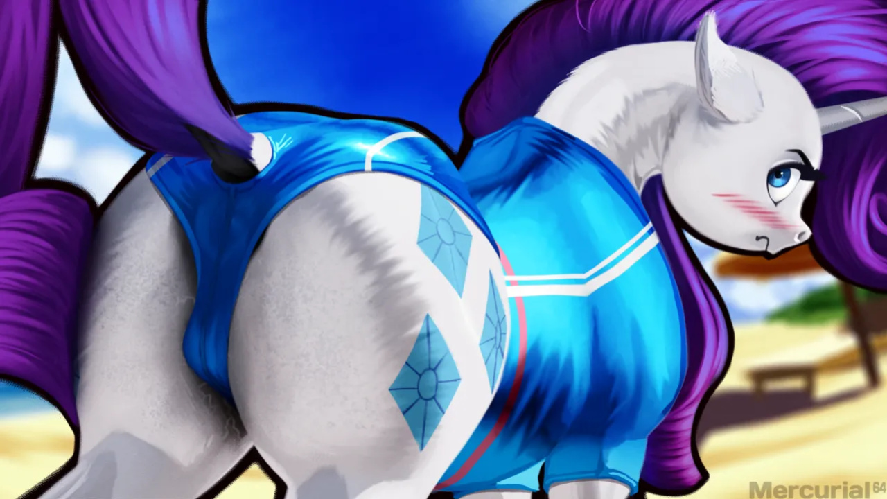 [mercurial64] Sweaty Rarity (My Little Pony)
