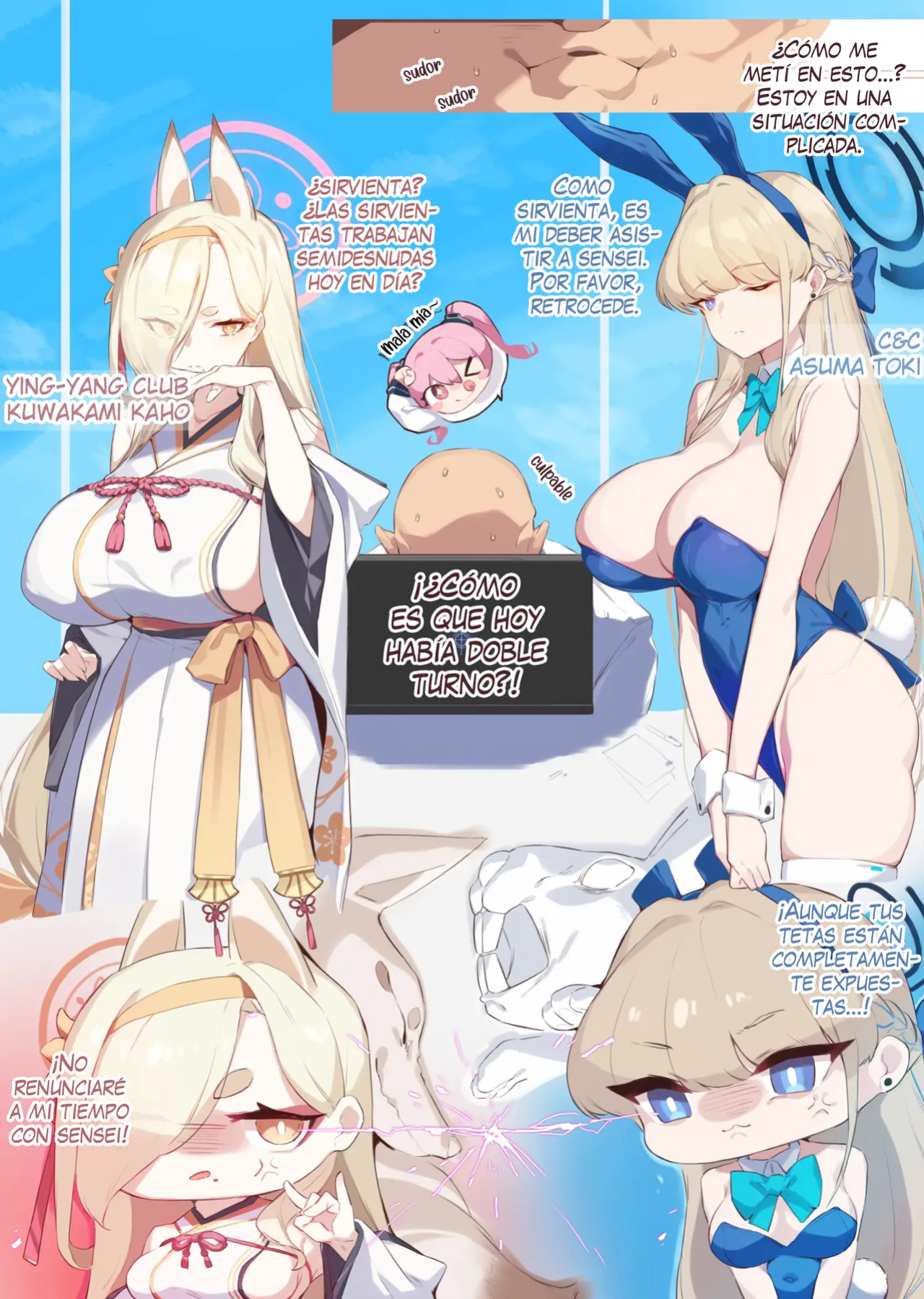[Yanje] Usagi to Kitsune no Aida de | Entre Conejo y Zorro (Blue Archive) [Spanish] [ReisZzz]
