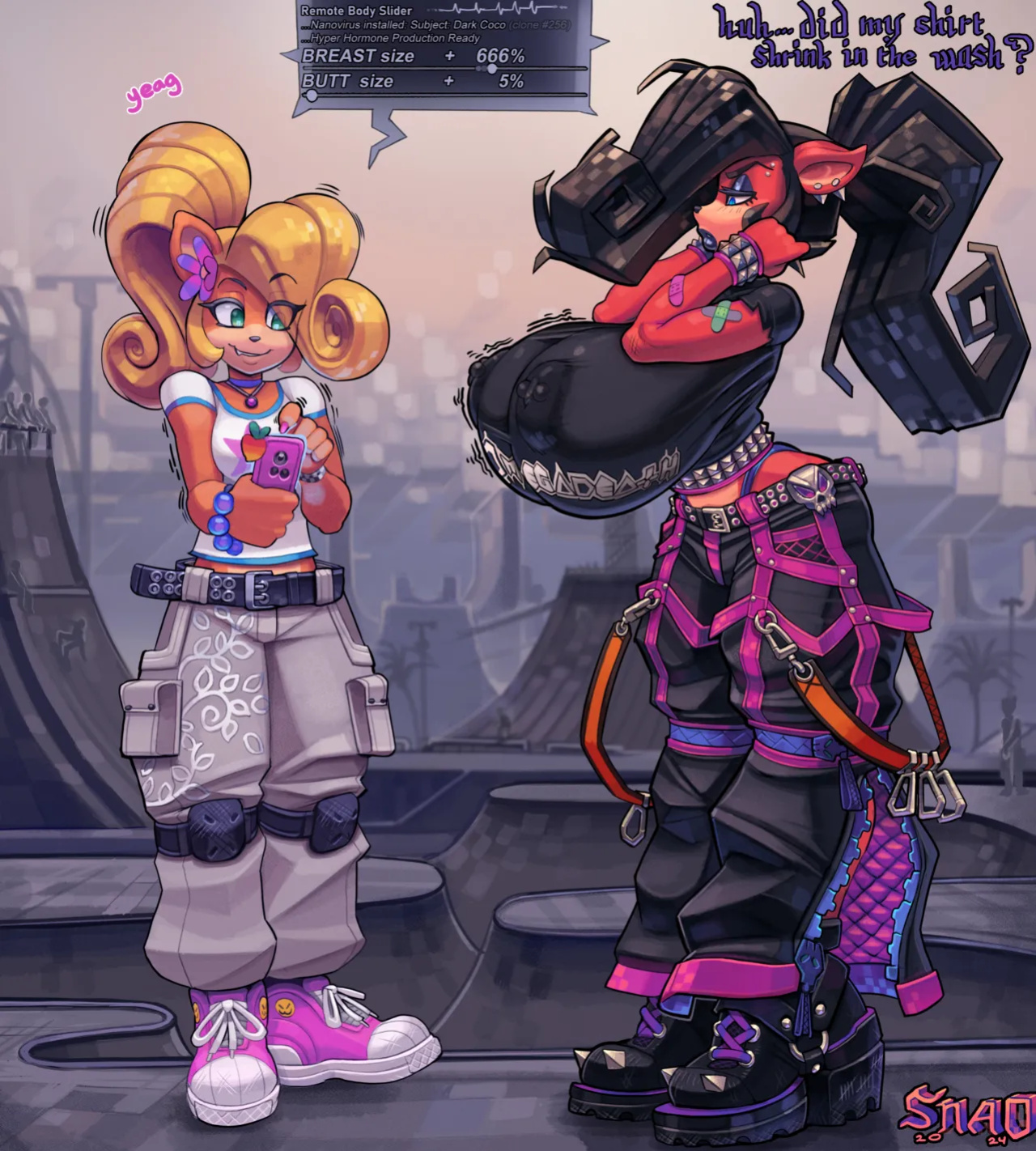 [Snao] Body Slider Growth Set: Coco Bandicoot X Evil Coco (Crash Bandicoot)