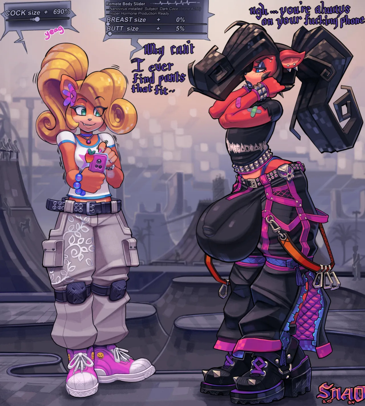 [Snao] Body Slider Growth Set: Coco Bandicoot X Evil Coco (Crash Bandicoot)
