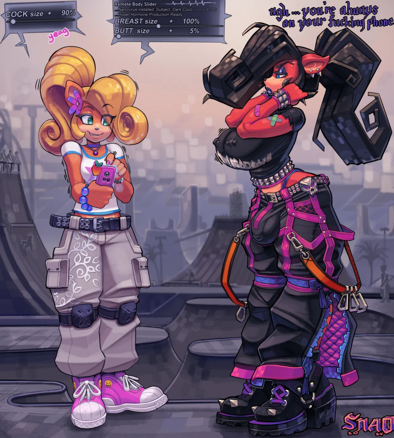 [Snao] Body Slider Growth Set: Coco Bandicoot X Evil Coco (Crash Bandicoot)