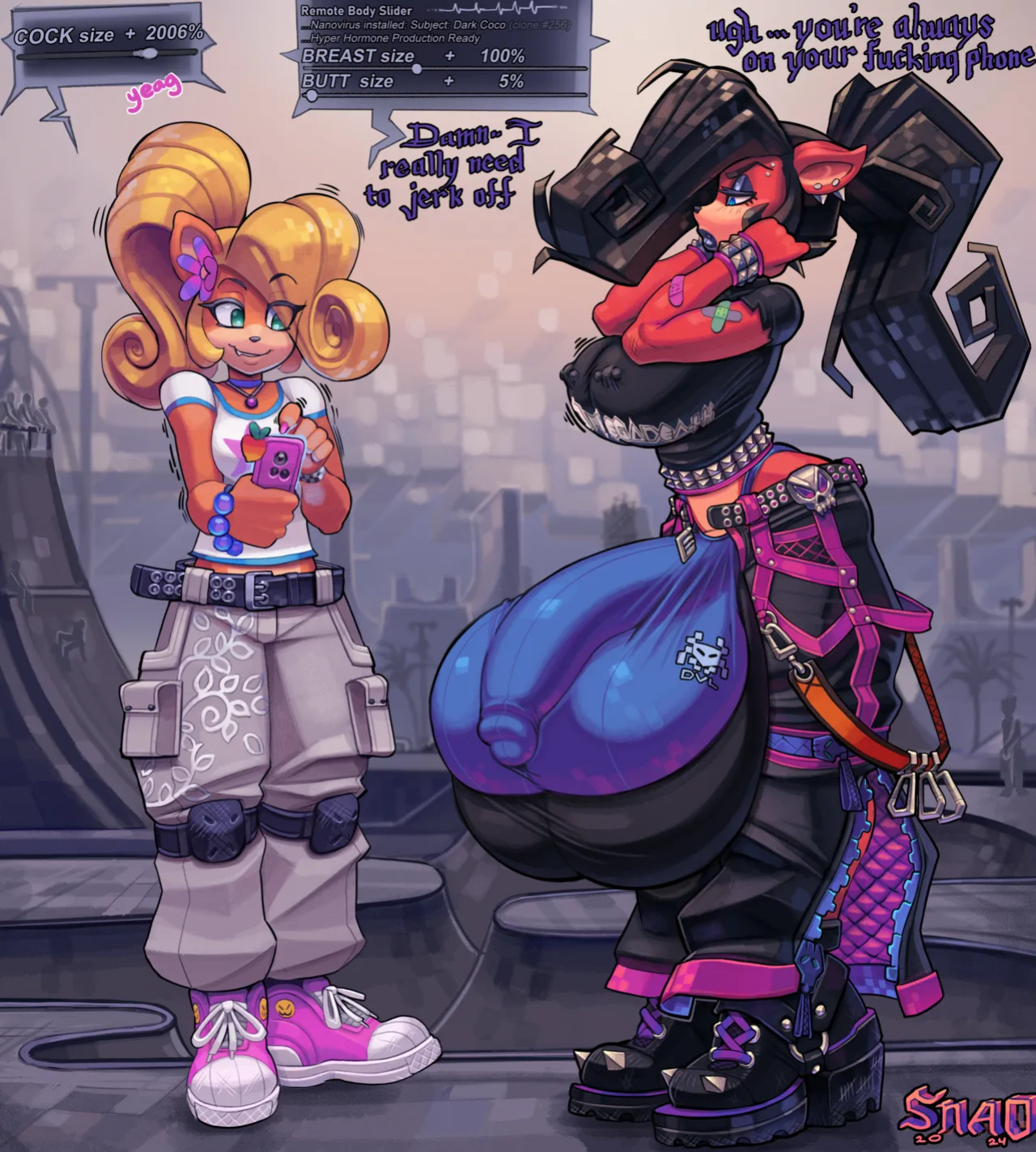 [Snao] Body Slider Growth Set: Coco Bandicoot X Evil Coco (Crash Bandicoot)