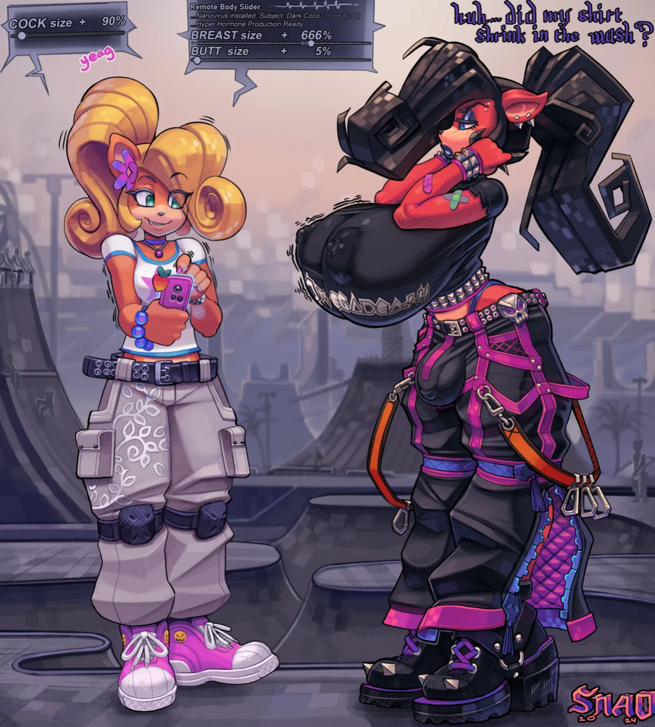 [Snao] Body Slider Growth Set: Coco Bandicoot X Evil Coco (Crash Bandicoot)