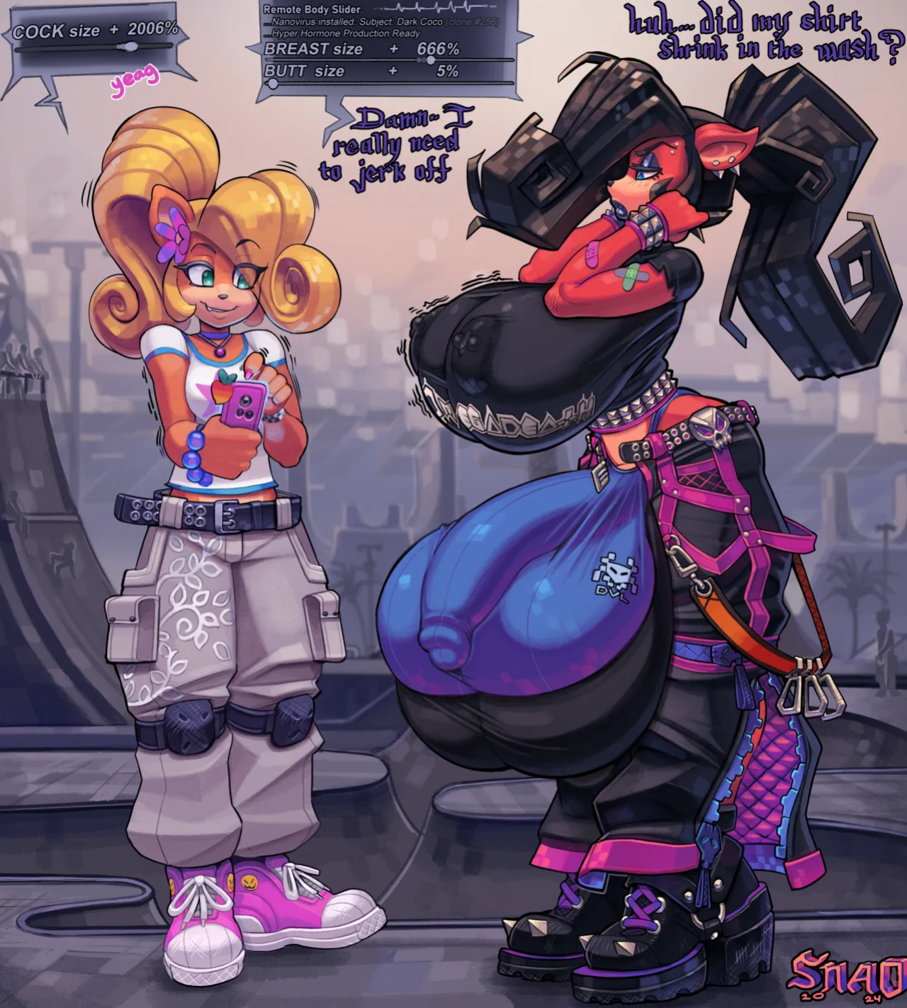 [Snao] Body Slider Growth Set: Coco Bandicoot X Evil Coco (Crash Bandicoot)