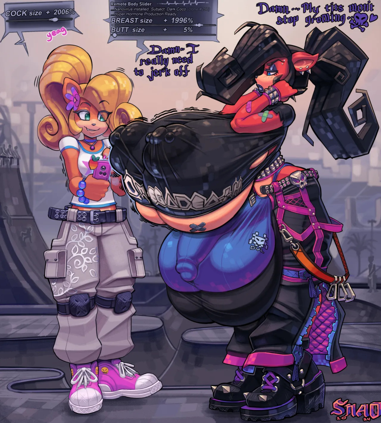 [Snao] Body Slider Growth Set: Coco Bandicoot X Evil Coco (Crash Bandicoot)
