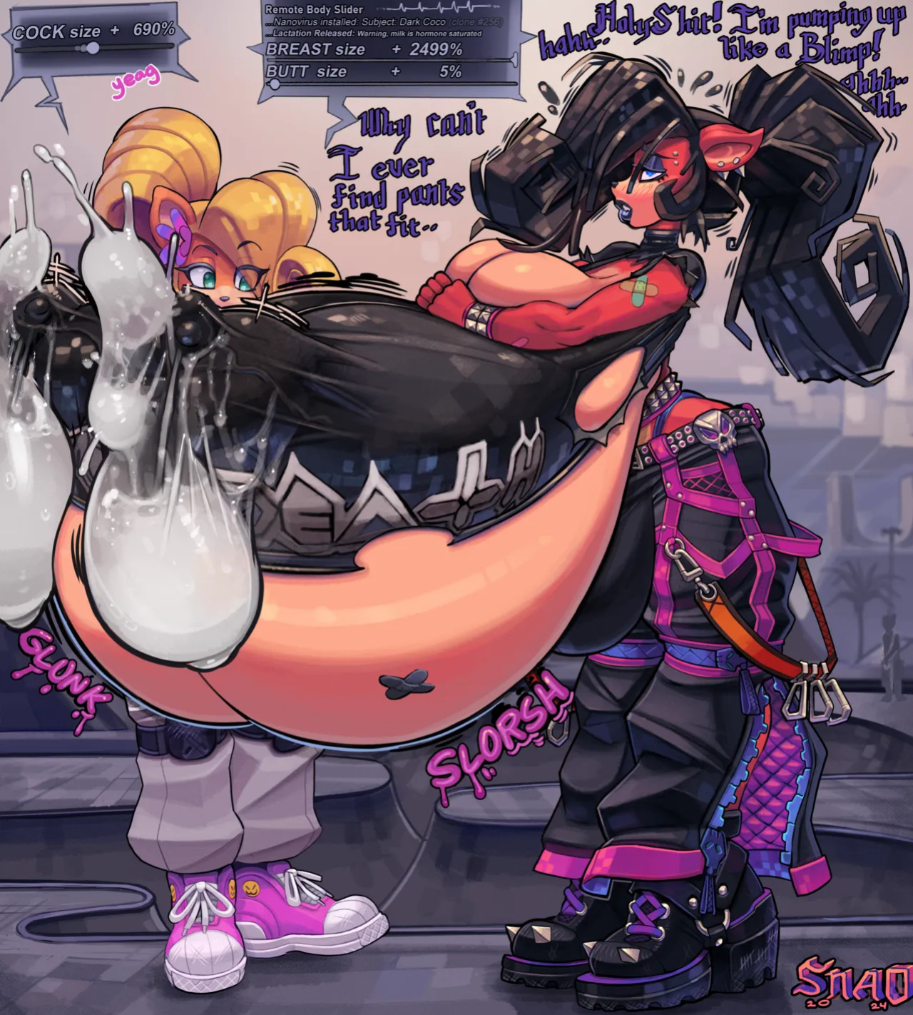 [Snao] Body Slider Growth Set: Coco Bandicoot X Evil Coco (Crash Bandicoot)