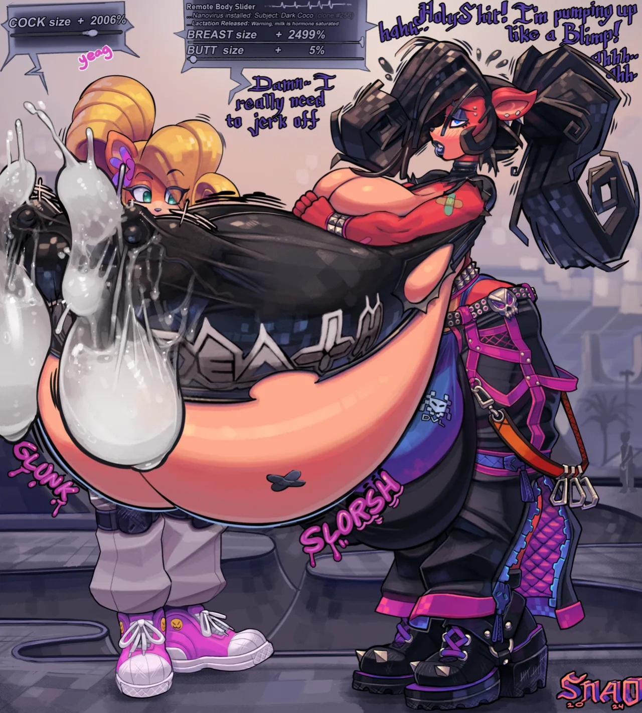 [Snao] Body Slider Growth Set: Coco Bandicoot X Evil Coco (Crash Bandicoot)