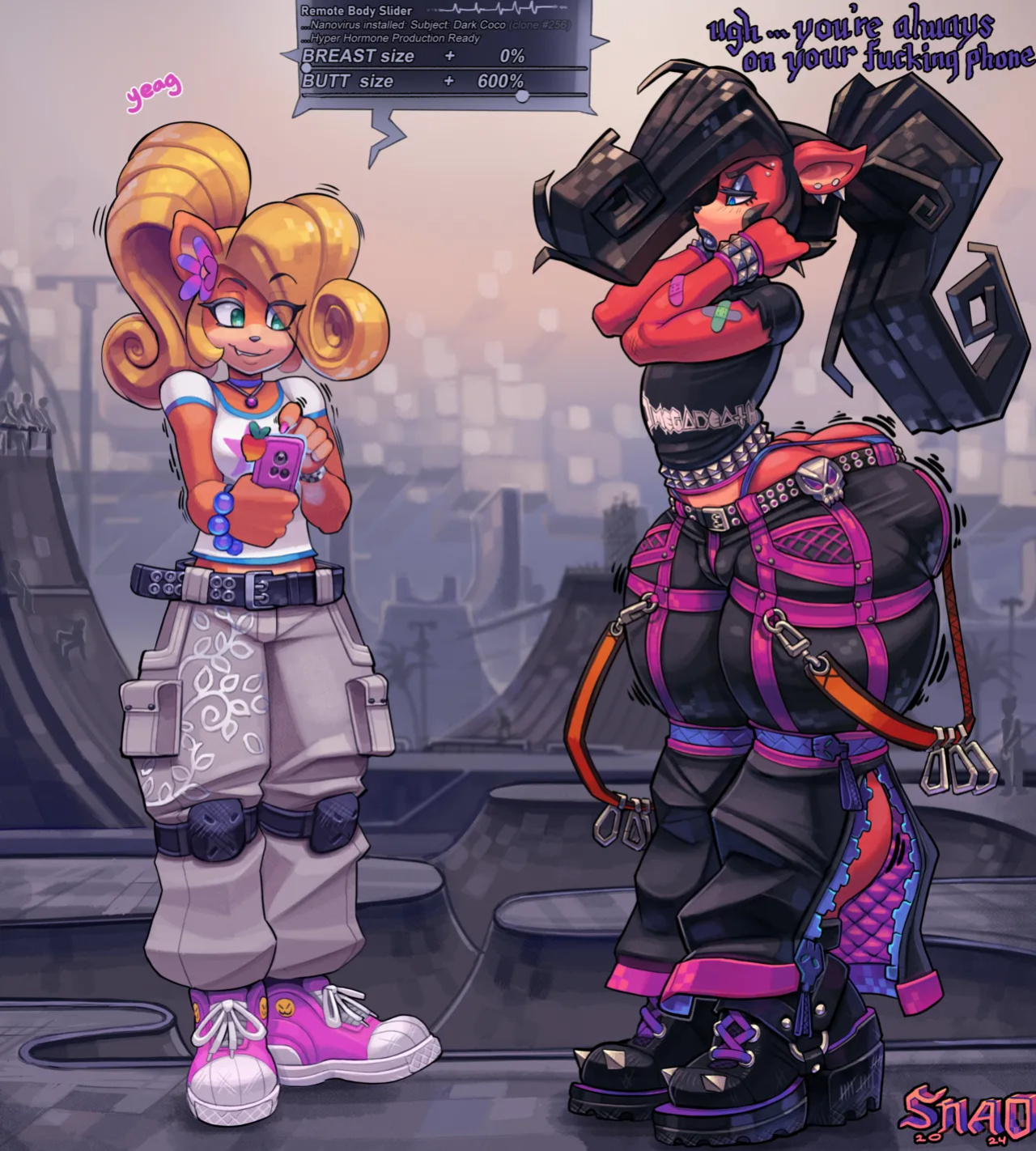 [Snao] Body Slider Growth Set: Coco Bandicoot X Evil Coco (Crash Bandicoot)