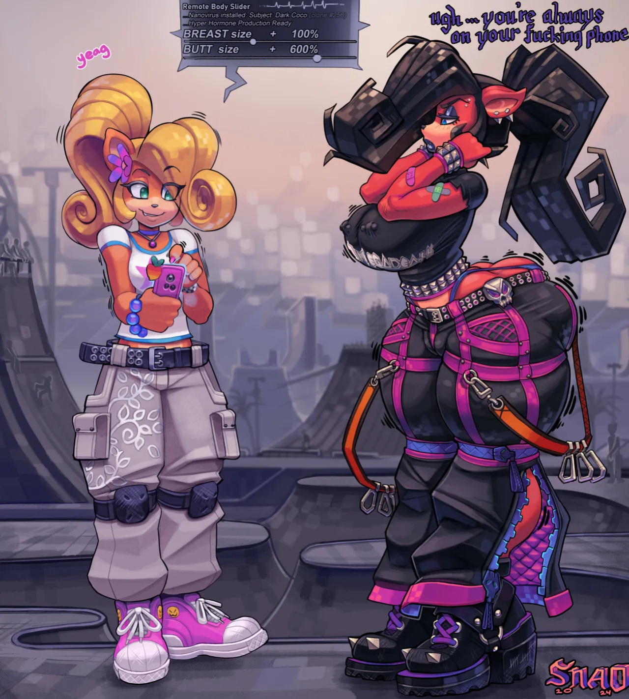 [Snao] Body Slider Growth Set: Coco Bandicoot X Evil Coco (Crash Bandicoot)