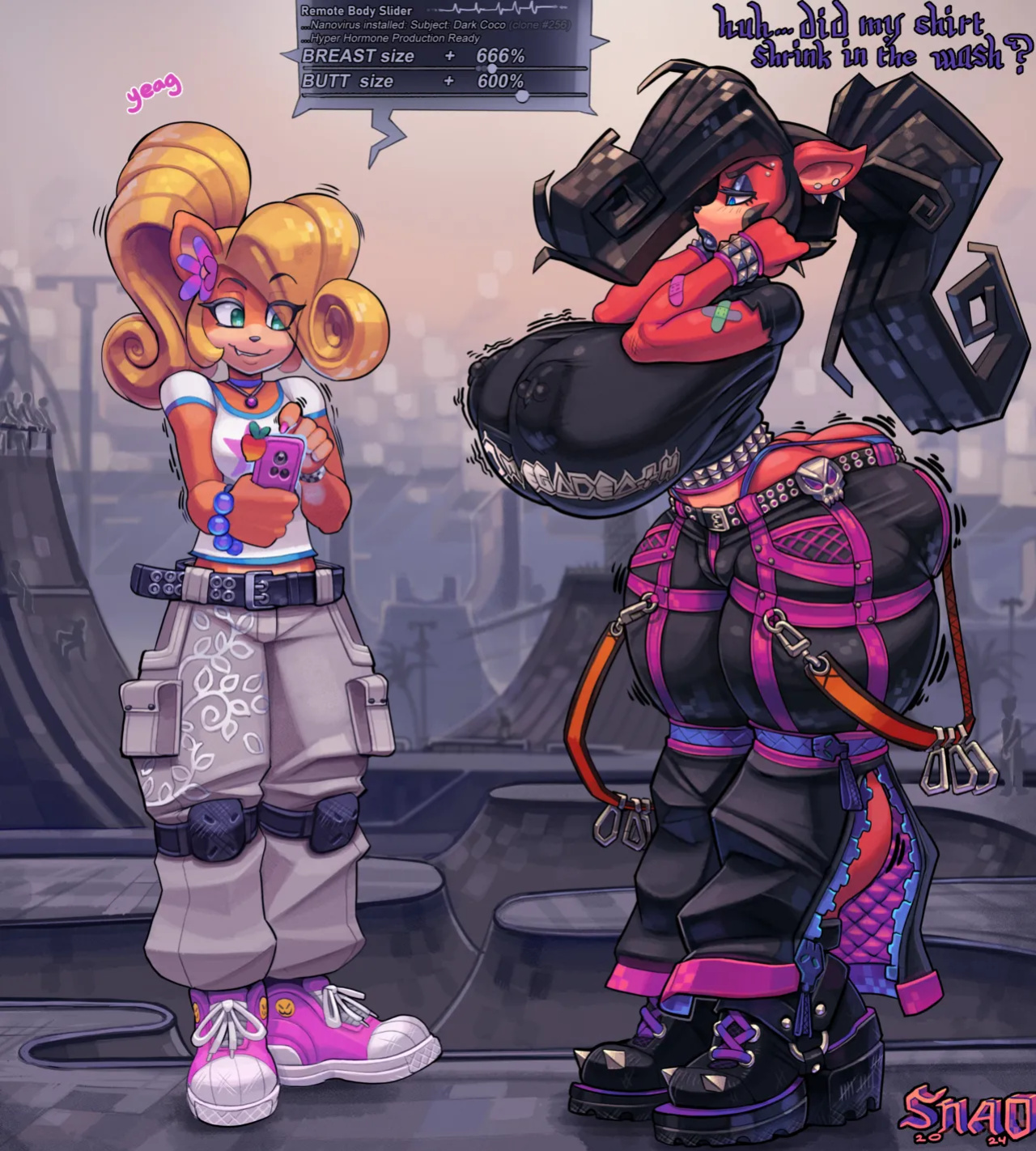 [Snao] Body Slider Growth Set: Coco Bandicoot X Evil Coco (Crash Bandicoot)