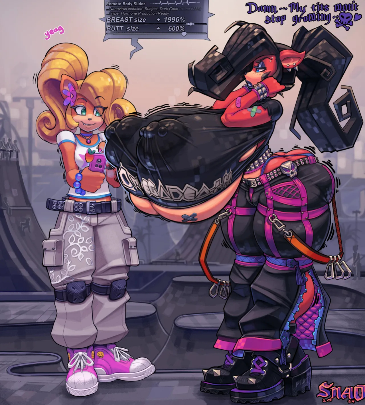 [Snao] Body Slider Growth Set: Coco Bandicoot X Evil Coco (Crash Bandicoot)