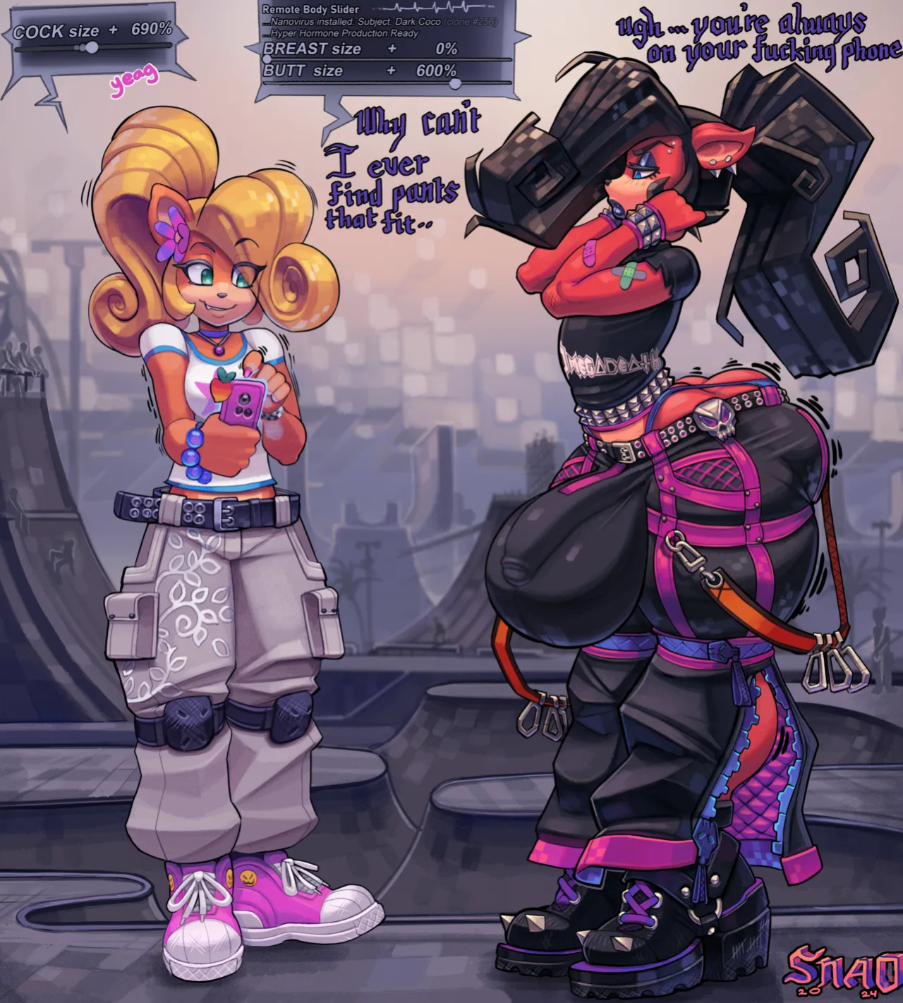 [Snao] Body Slider Growth Set: Coco Bandicoot X Evil Coco (Crash Bandicoot)