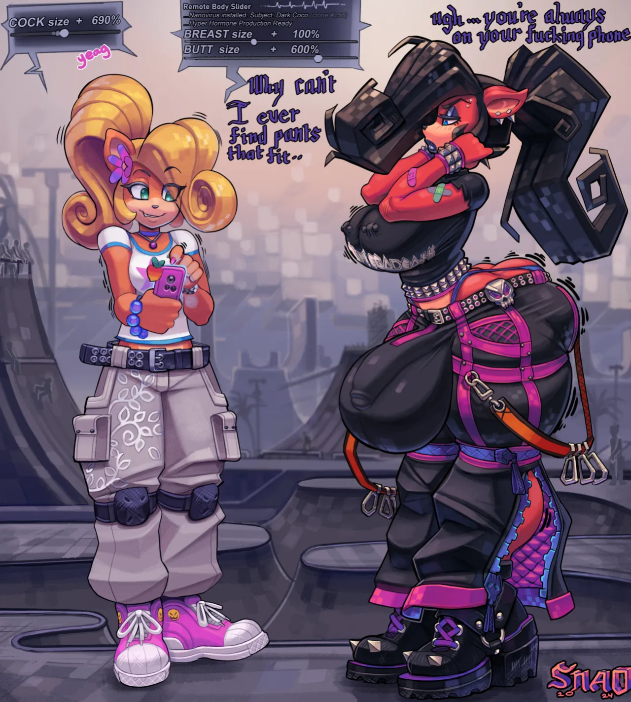 [Snao] Body Slider Growth Set: Coco Bandicoot X Evil Coco (Crash Bandicoot)