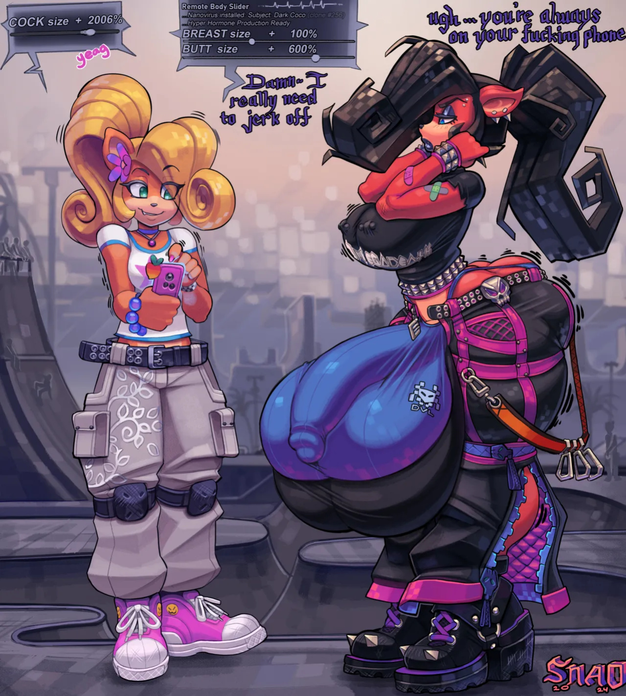 [Snao] Body Slider Growth Set: Coco Bandicoot X Evil Coco (Crash Bandicoot)