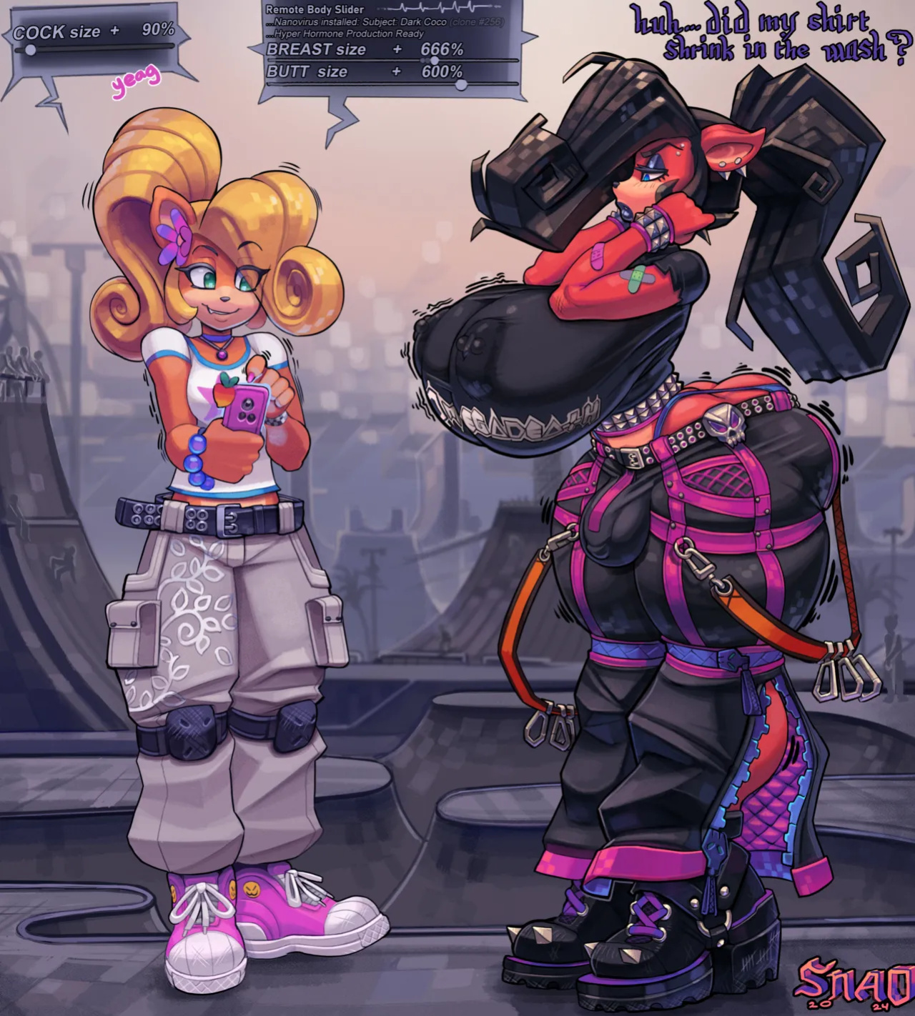 [Snao] Body Slider Growth Set: Coco Bandicoot X Evil Coco (Crash Bandicoot)