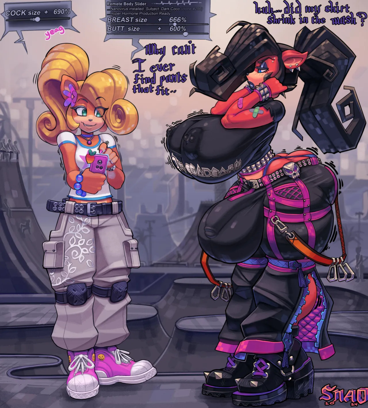 [Snao] Body Slider Growth Set: Coco Bandicoot X Evil Coco (Crash Bandicoot)