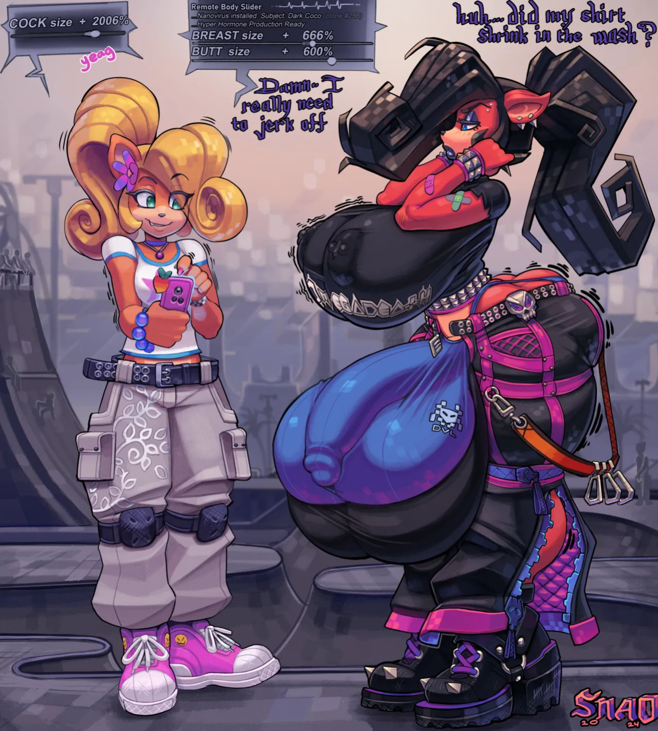 [Snao] Body Slider Growth Set: Coco Bandicoot X Evil Coco (Crash Bandicoot)