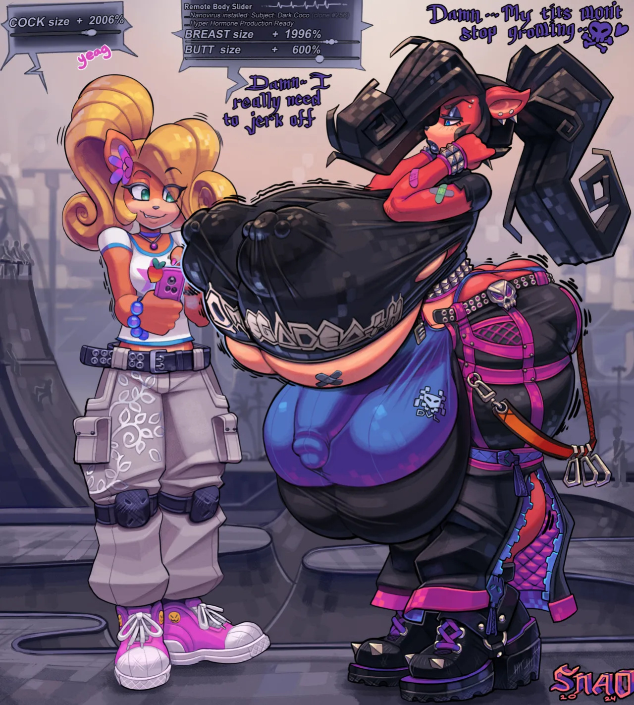 [Snao] Body Slider Growth Set: Coco Bandicoot X Evil Coco (Crash Bandicoot)