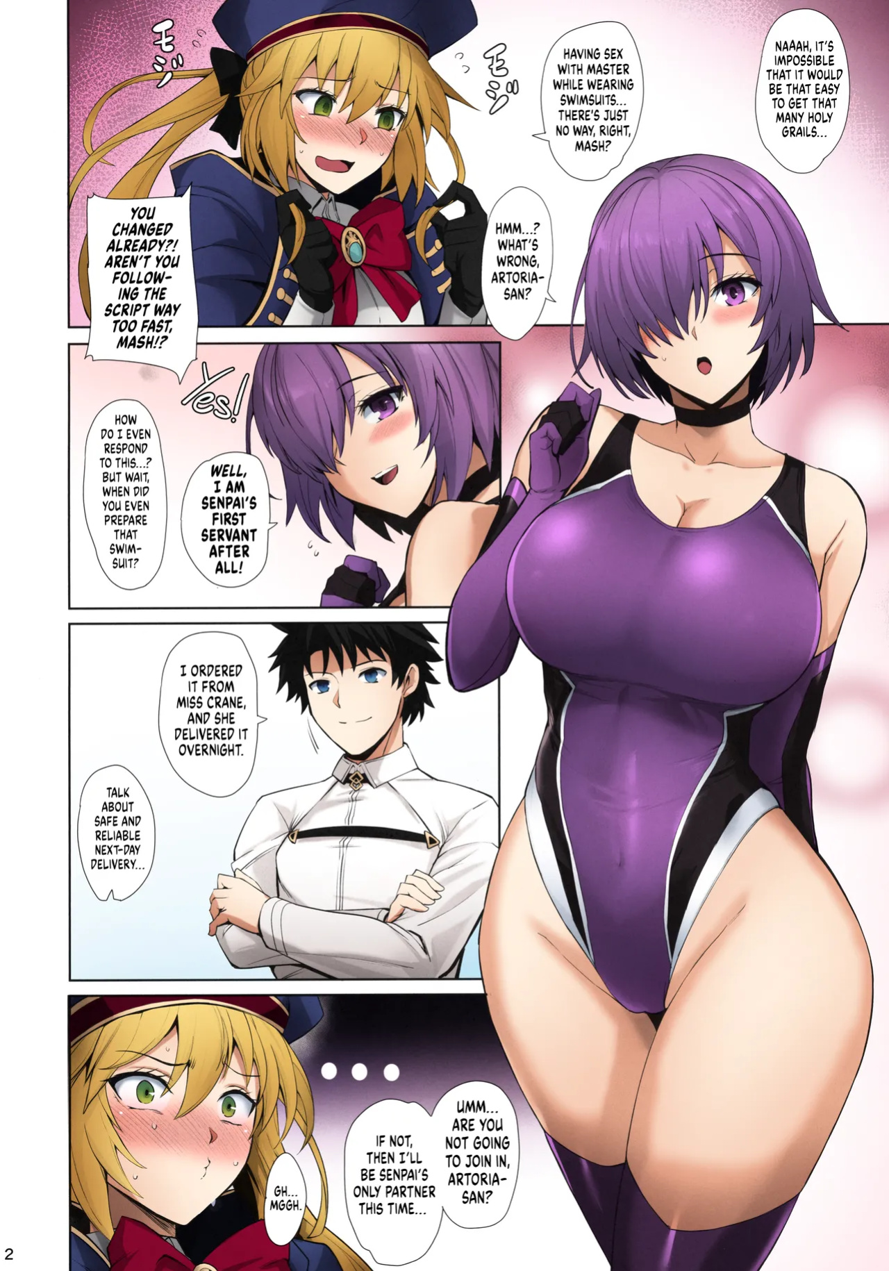 (C100) [Tamagobou (Kumakiti)] Kyouei Tokusei no Servant to 2 | Servants With The Swimsuit Trait 2 (Fate/Grand Order) [Colorized] [UncontrolSwitch] [SPDSD]