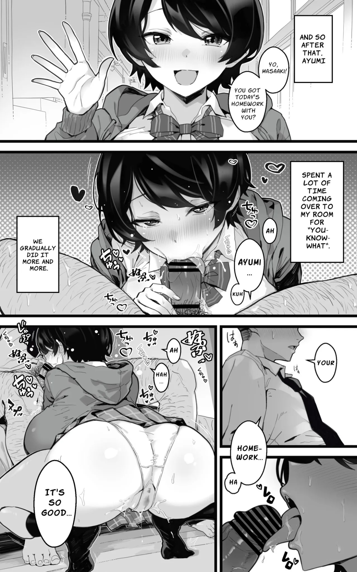 [Toneri Dan (Yoshio Ereki)] Muchimuchi Osananajimi ~ Kimi to Berochuu to Nakadashi to Paipan | Plump Longtime Friend - French kissing, Creampie and Shaved pussy with You [ApricotJam]