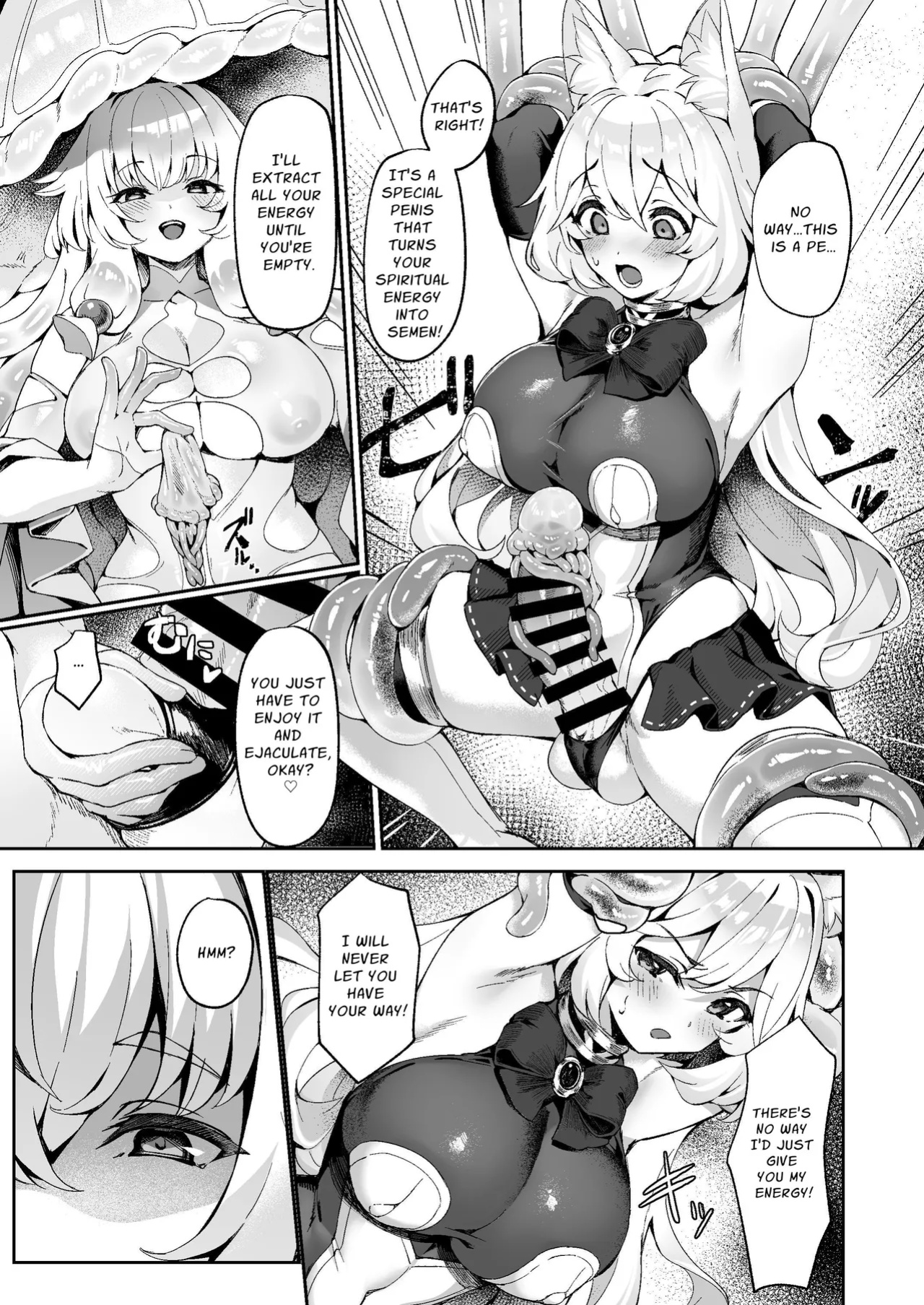 [Nekono Tawagoto (Nekono Mantesu)] Taima Miko Kanna Futanari Sakusei Haiboku Hen | Exorcist Priestess Kanna: Futanari Defeated by Forced Ejaculation [Nice Translations]