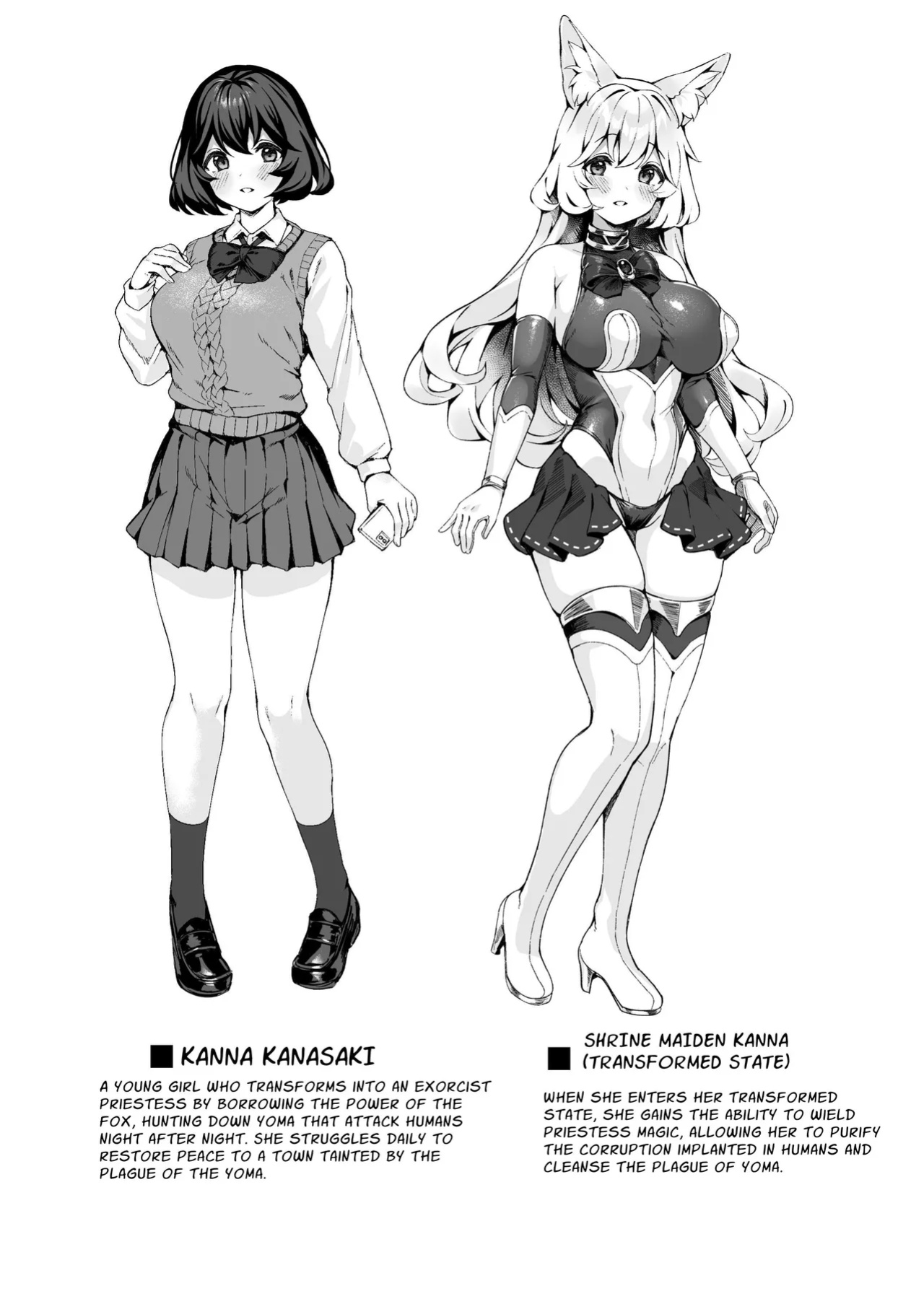 [Nekono Tawagoto (Nekono Mantesu)] Taima Miko Kanna Futanari Sakusei Haiboku Hen | Exorcist Priestess Kanna: Futanari Defeated by Forced Ejaculation [Nice Translations]