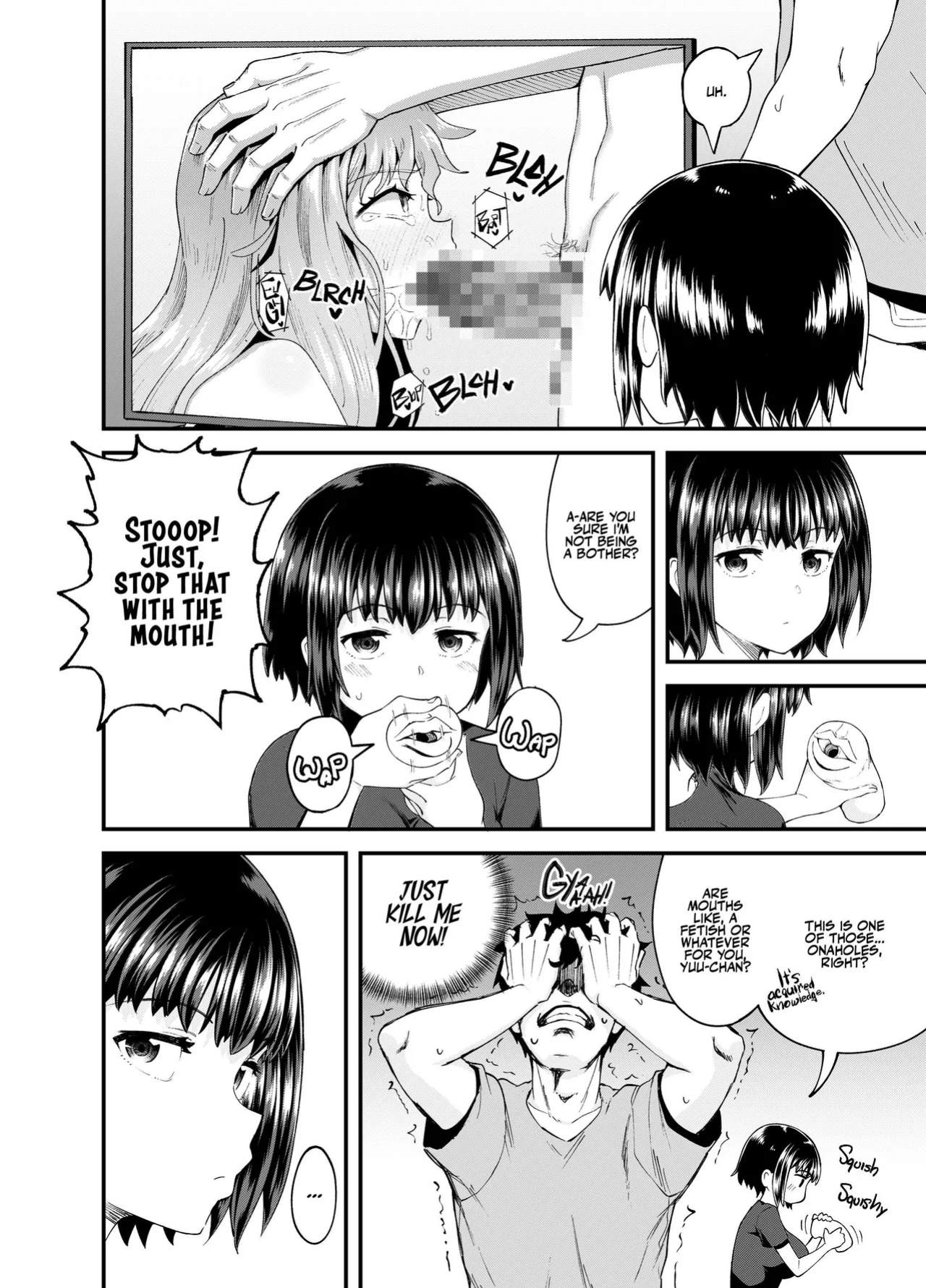 [Tonkotsu Fuumi (Poncocchan)] Soen ni Natteta Osananajimi ga Okuchi Onaho Gayoi Shite Kuru Mikkakan | Three Days Treating My Estranged Friend As An Oral Fuckhole [A Little Someone's Dummy]