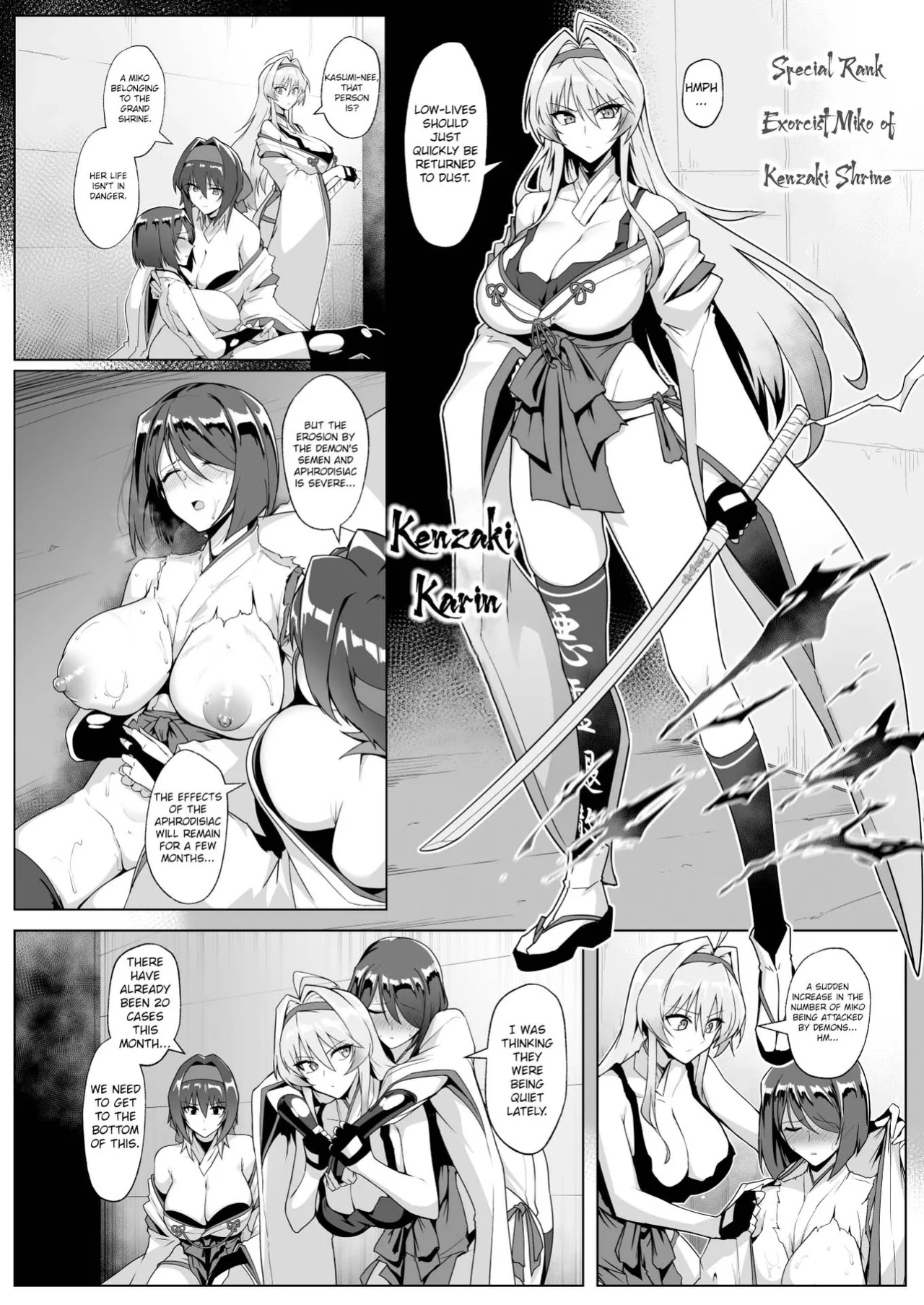 [Hokkebain! (Halcon)] Hama no Miko Ingoku ni Otsu|Exorcist Shrine Maiden~Falling into a Lewd Hell~[MTL]