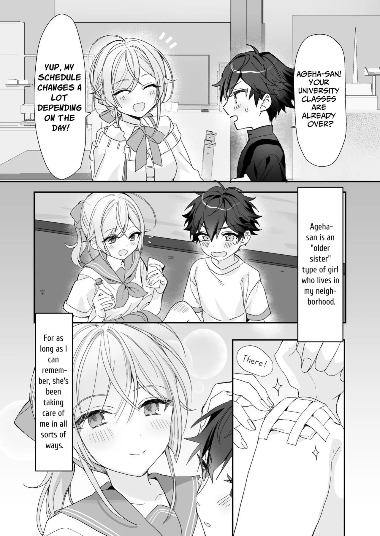 [Sokuochi Shoujo (Kagamino Mochiko)] Josou Shounen to Ama Seme Onee-san | Crossdressing Guy and Sweetly Aggressive Woman [Mahou Shoujon't]