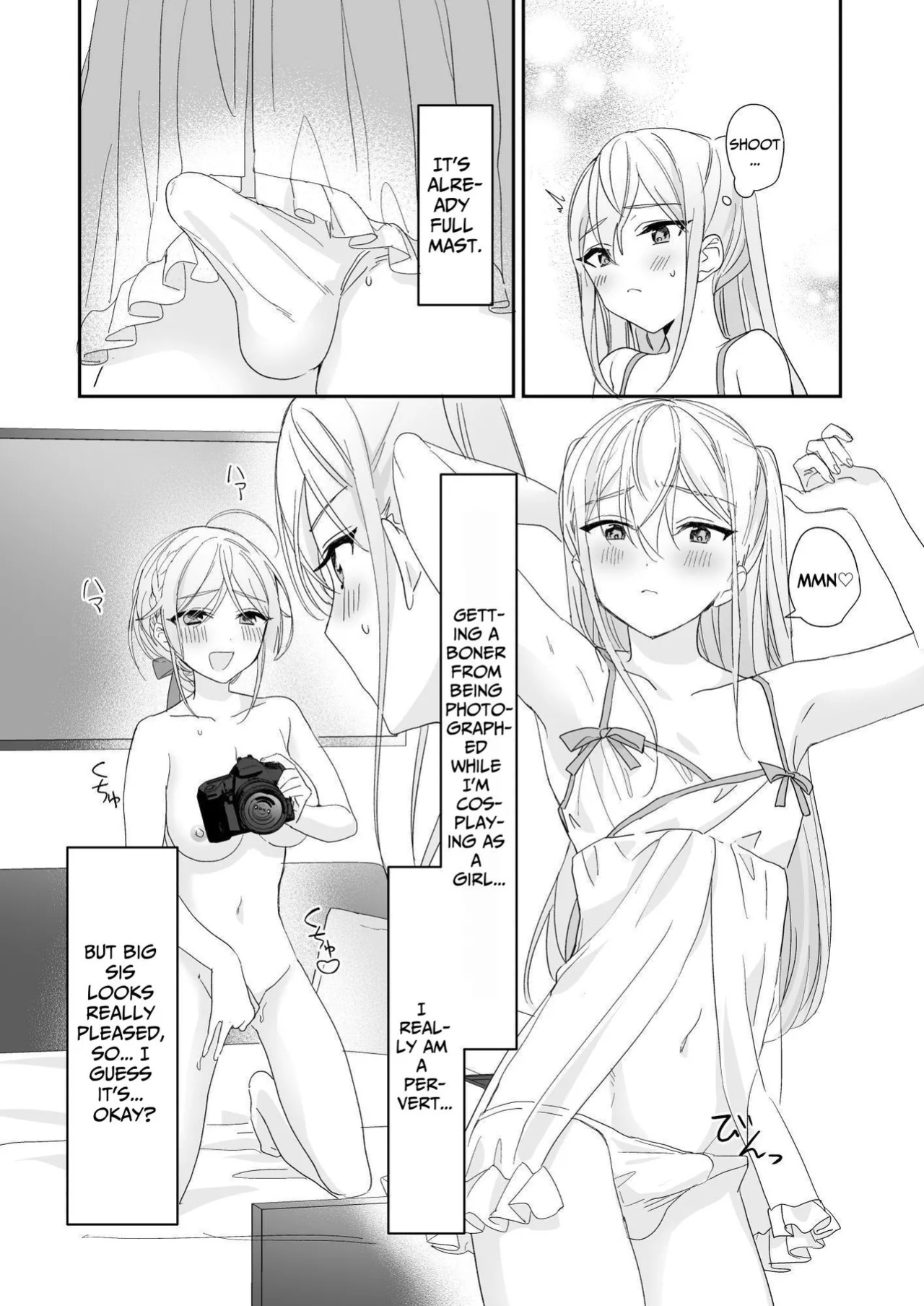 [Sokuochi Shoujo (Kagamino Mochiko)] Josou Shounen to Ama Seme Onee-san | Crossdressing Guy and Sweetly Aggressive Woman [Mahou Shoujon't]