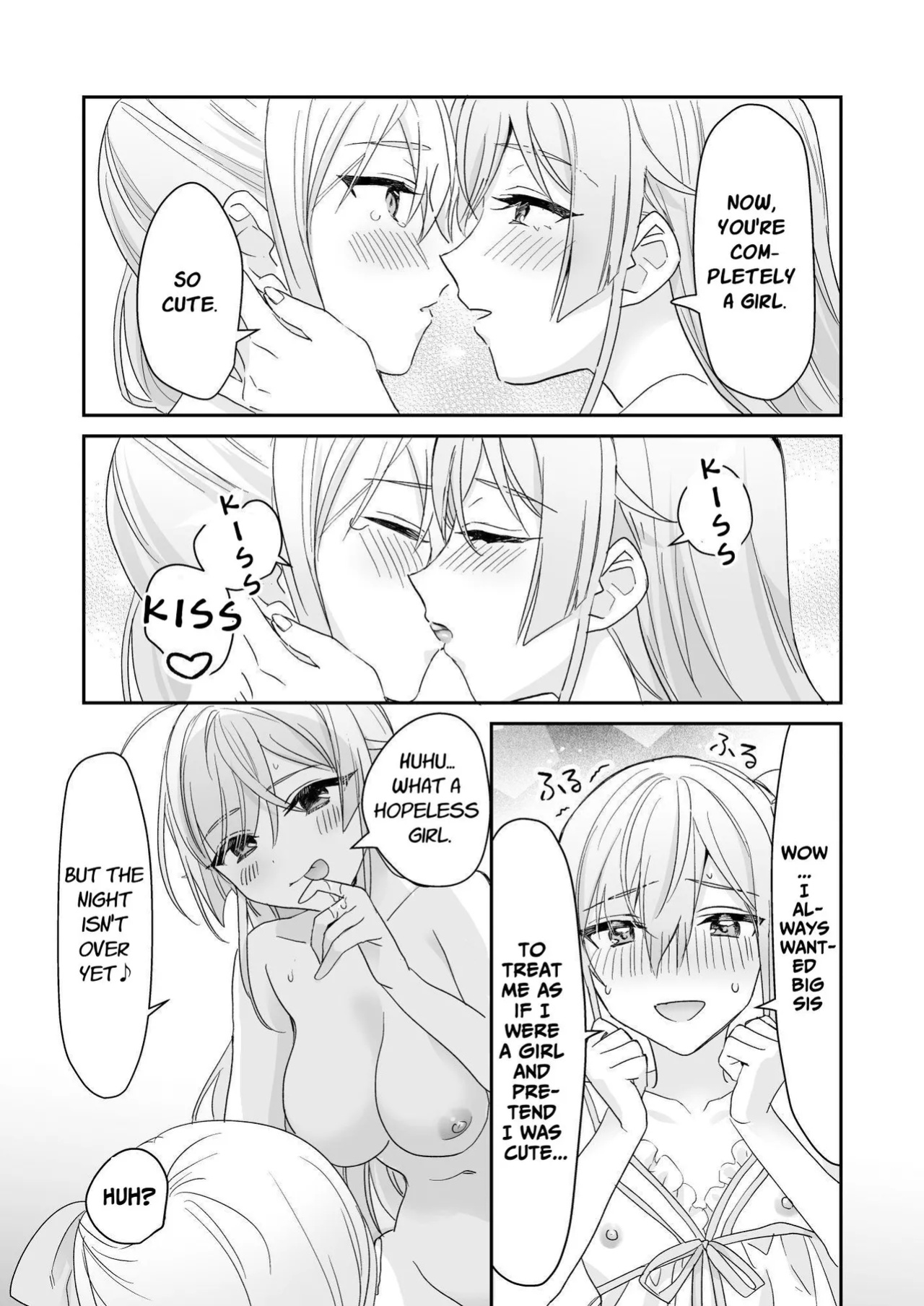 [Sokuochi Shoujo (Kagamino Mochiko)] Josou Shounen to Ama Seme Onee-san | Crossdressing Guy and Sweetly Aggressive Woman [Mahou Shoujon't]