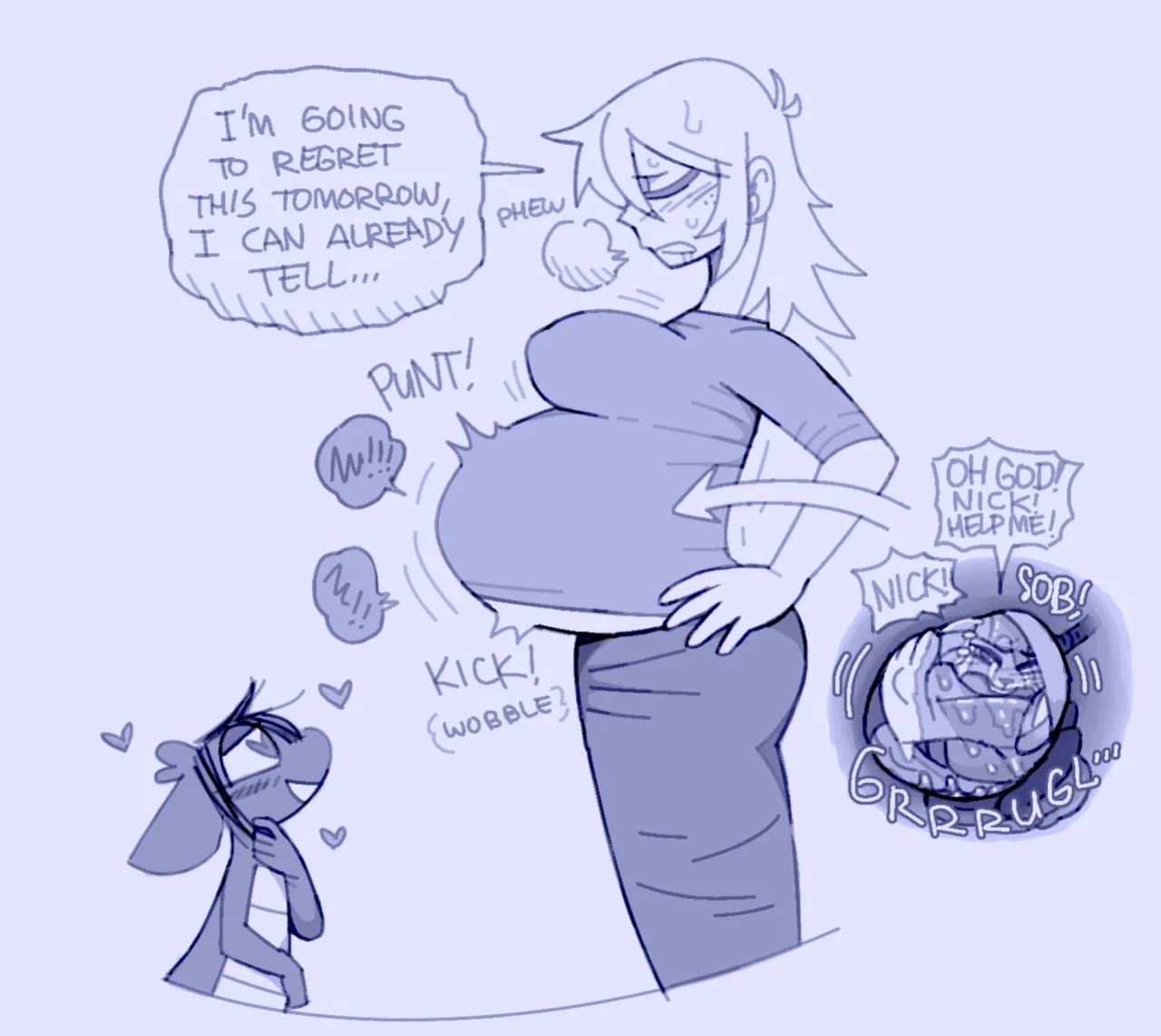[Shyguy9] Human Sophie and Kobold Bee + Down the Rabbit Hole