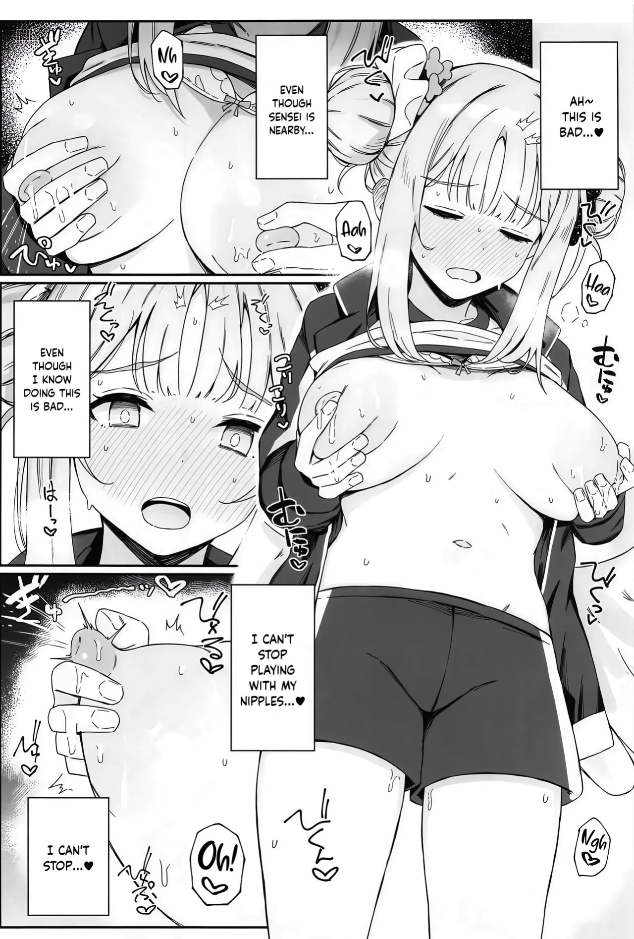 (C104) [Itonouri (hemachi)] Seinaru Sono ni wa Bonyuu ga Saku | A Fertile Bosom Blooms in this Holy Garden (Blue Archive) [Pinandhita 論理型]