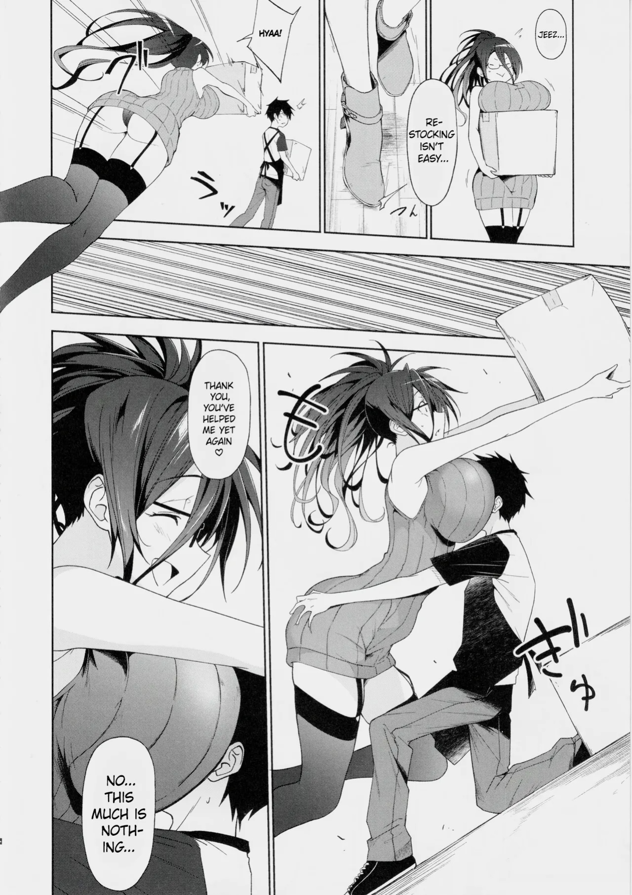 [Alkaloid no Baketu (Mizoguchi Gelatin)] Kyonyuu Megane Dosukebe Oneee-san ni Fudeoroshi Gyaku Ra Sex de Moteasobareru. | Teased and Toyed with by a Busty, Glasses-wearing, Lewd Older Sister in Reverse Virginity-Loss Sex. [RestScans]