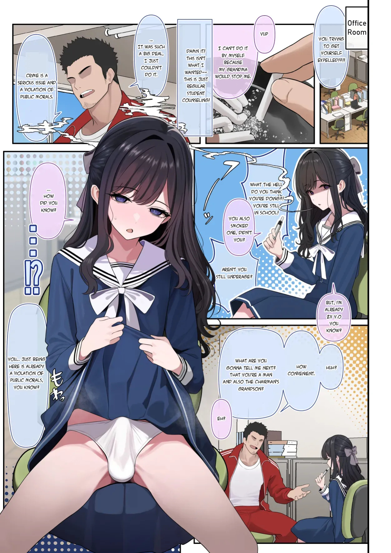 [Oden Ohgan (TuriSasu)] Tsuiteru Mesu ~Otokonoko Report~ | Bitches With Dicks~Otokonoko Report~ [Mk45 Translation]