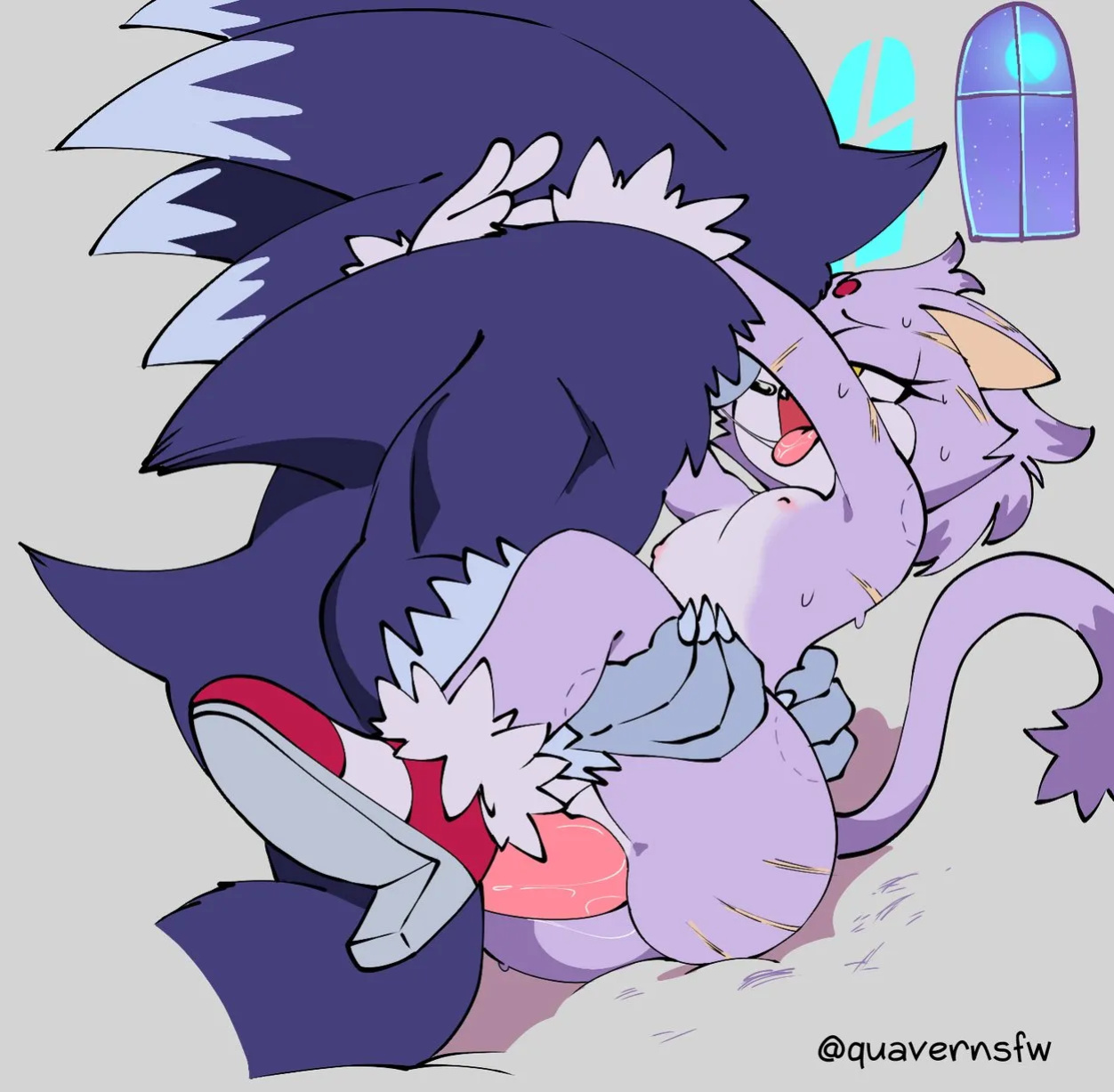 [QuaverNSFW] Amy! your tail is showing! (Sonic the Hedgehog)