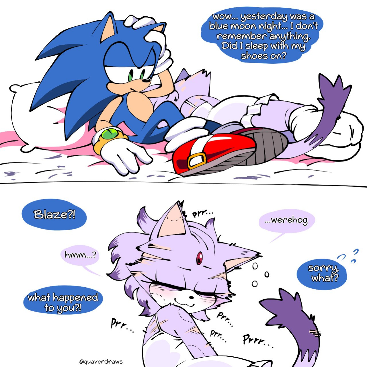 [QuaverNSFW] Amy! your tail is showing! (Sonic the Hedgehog)