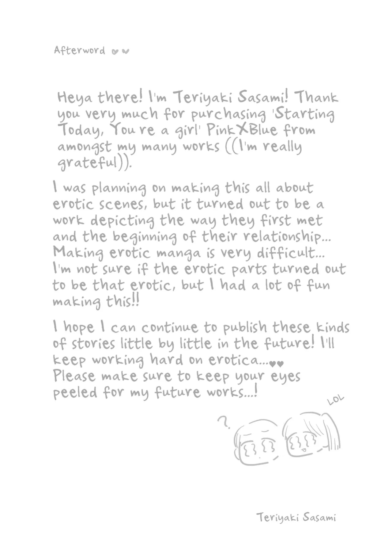 [Teriyaki Sasami Donburi (Teriyaki Sasami)] Starting Today, You’re a Girl ~Pink-Blue~