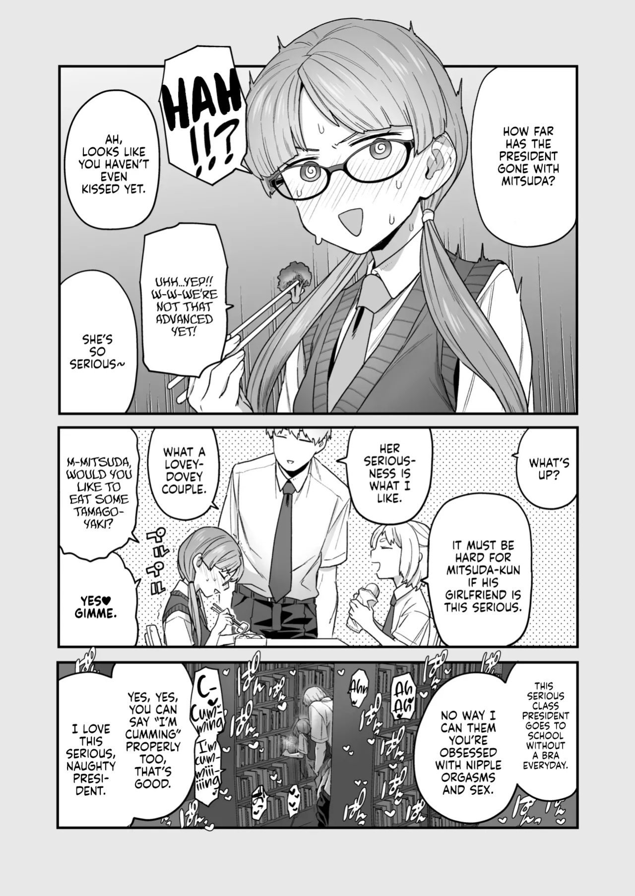 [Sayonara Hornet (Yoshiragi)] Iinchou to Mitsuda-kun Soushuuhen 1 + alpha | The Class President and Mitsuda-kun Compilation 1 + alpha [rez_a]