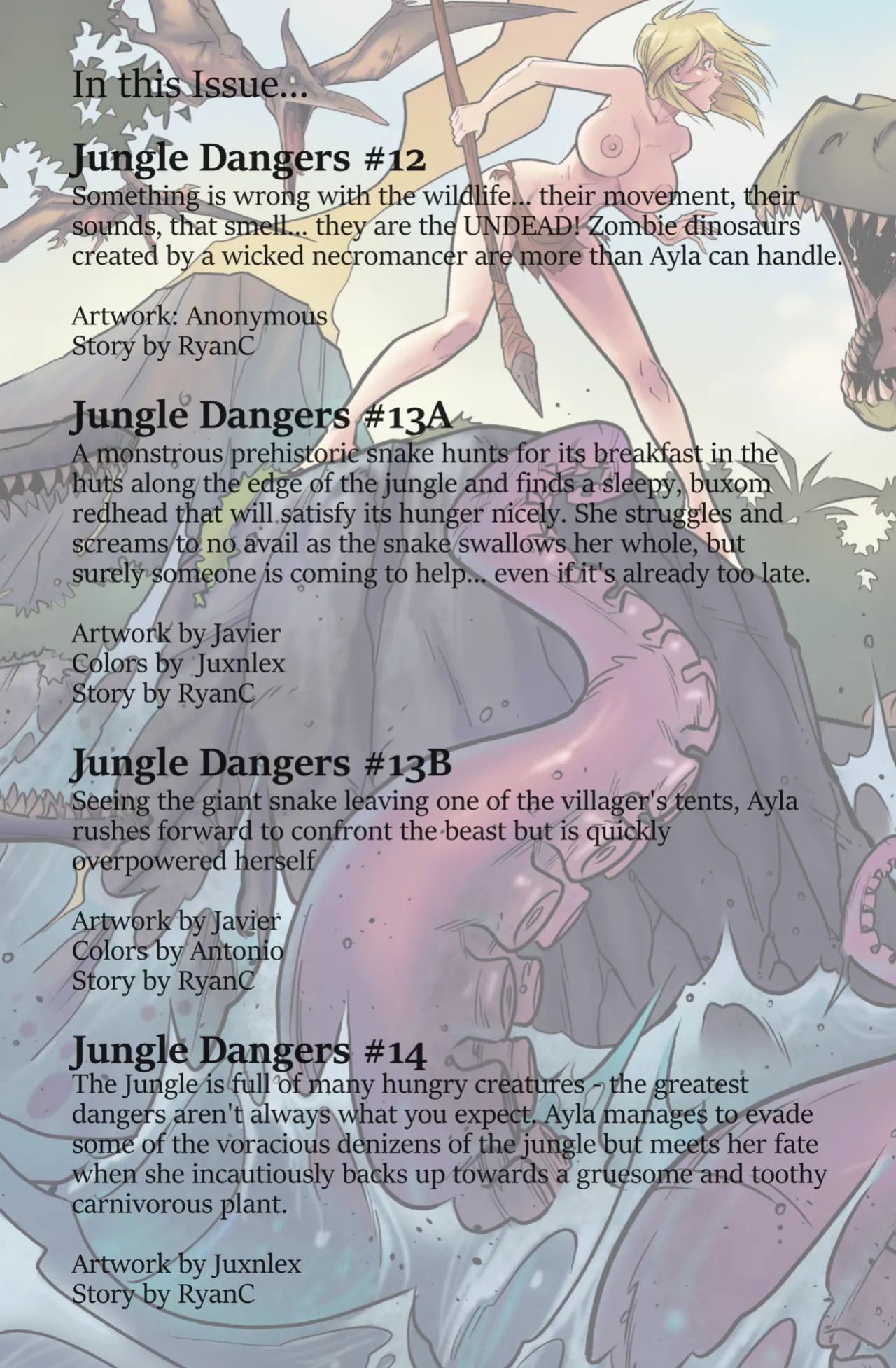Jungle Dangers Book Four