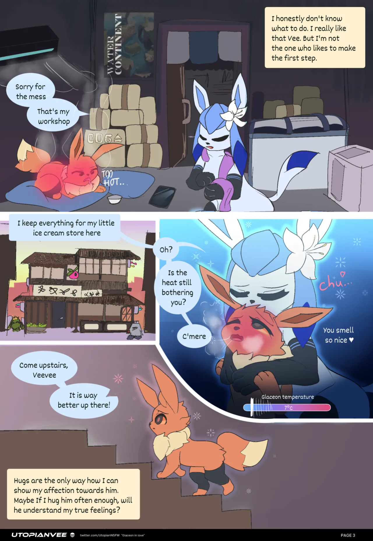 [UtopianVee] Glaceon in Love (Pokemon) COMPLETE