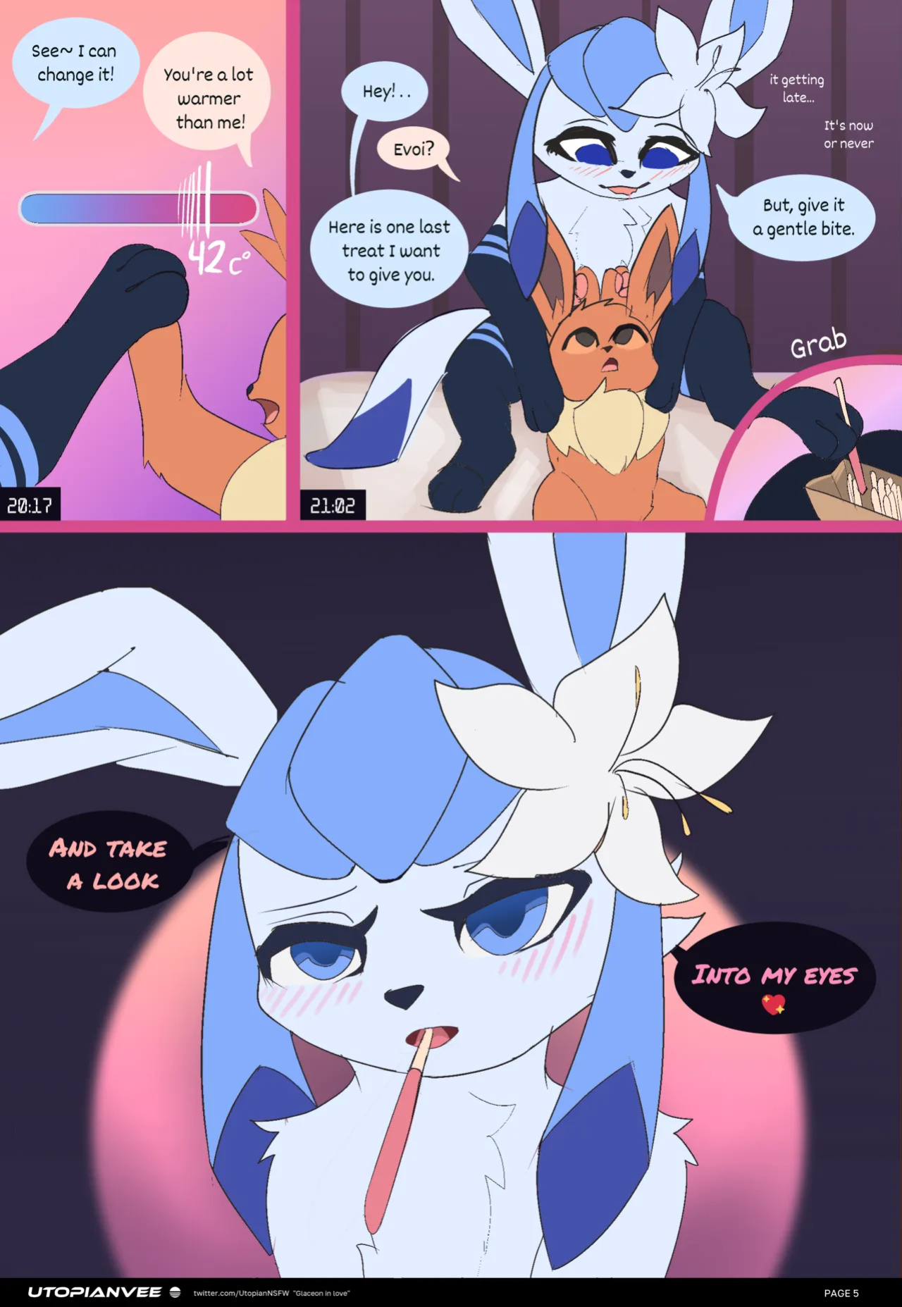 [UtopianVee] Glaceon in Love (Pokemon) COMPLETE