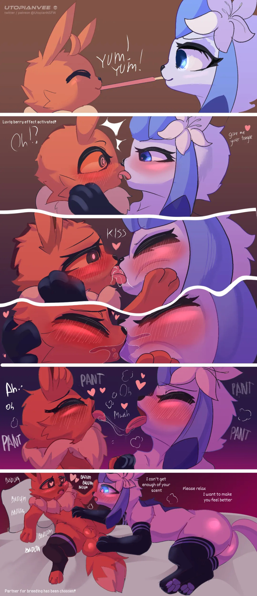[UtopianVee] Glaceon in Love (Pokemon) COMPLETE