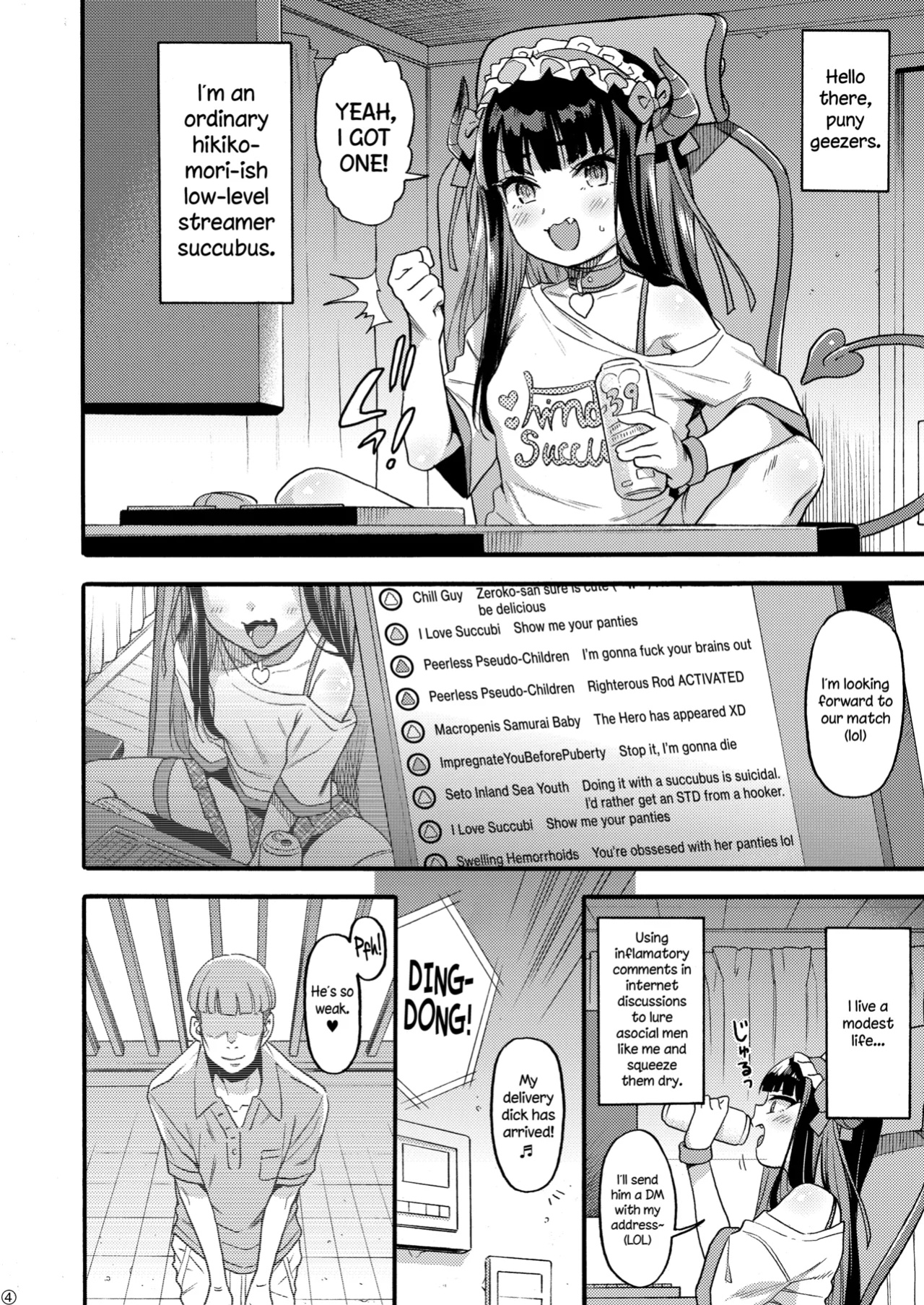 [Rabbish Kingdom (Uousaoh)] Succubus Kaiwai Streamer Real Chintotsu Boshuuchuu. | A Succubus Streamer Searching for Dicks [The Blavatsky Project]