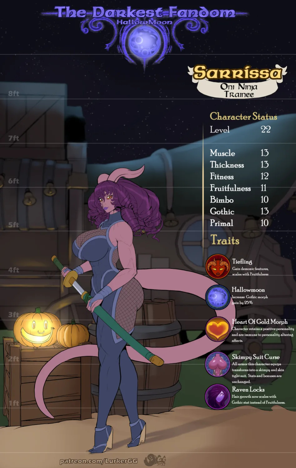 Darkest Fandom Hallowmoon, Growth Adventure (LurkerGG)