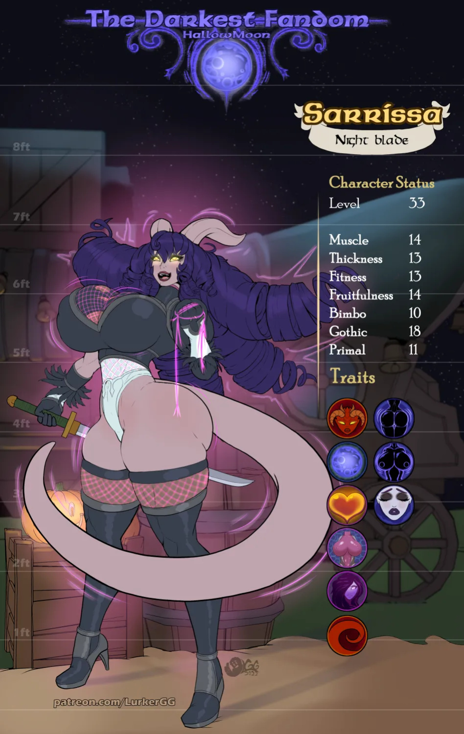 Darkest Fandom Hallowmoon, Growth Adventure (LurkerGG)