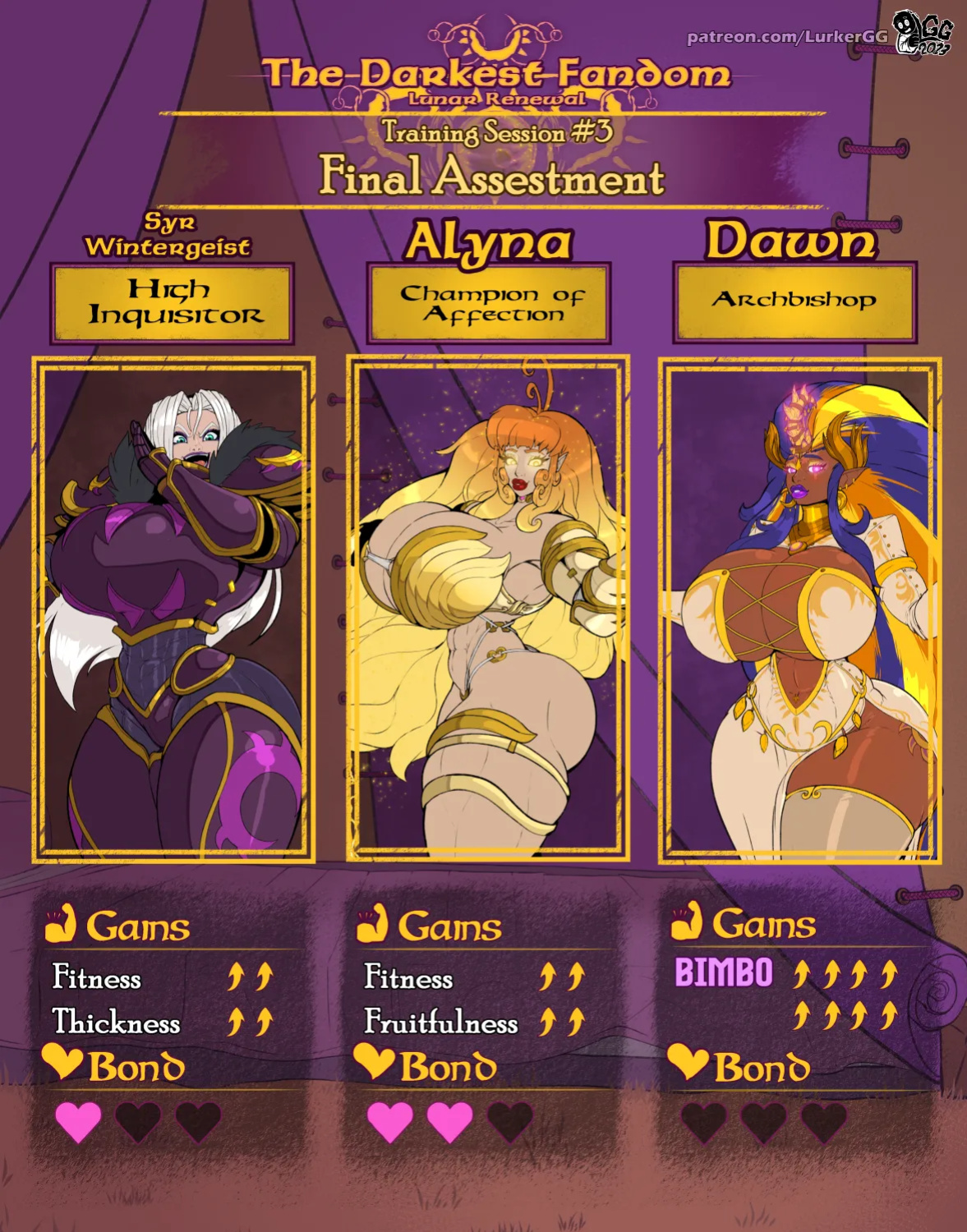 Darkest Fandom Lunar Renewal, Growth Adventure (LurkerGG)